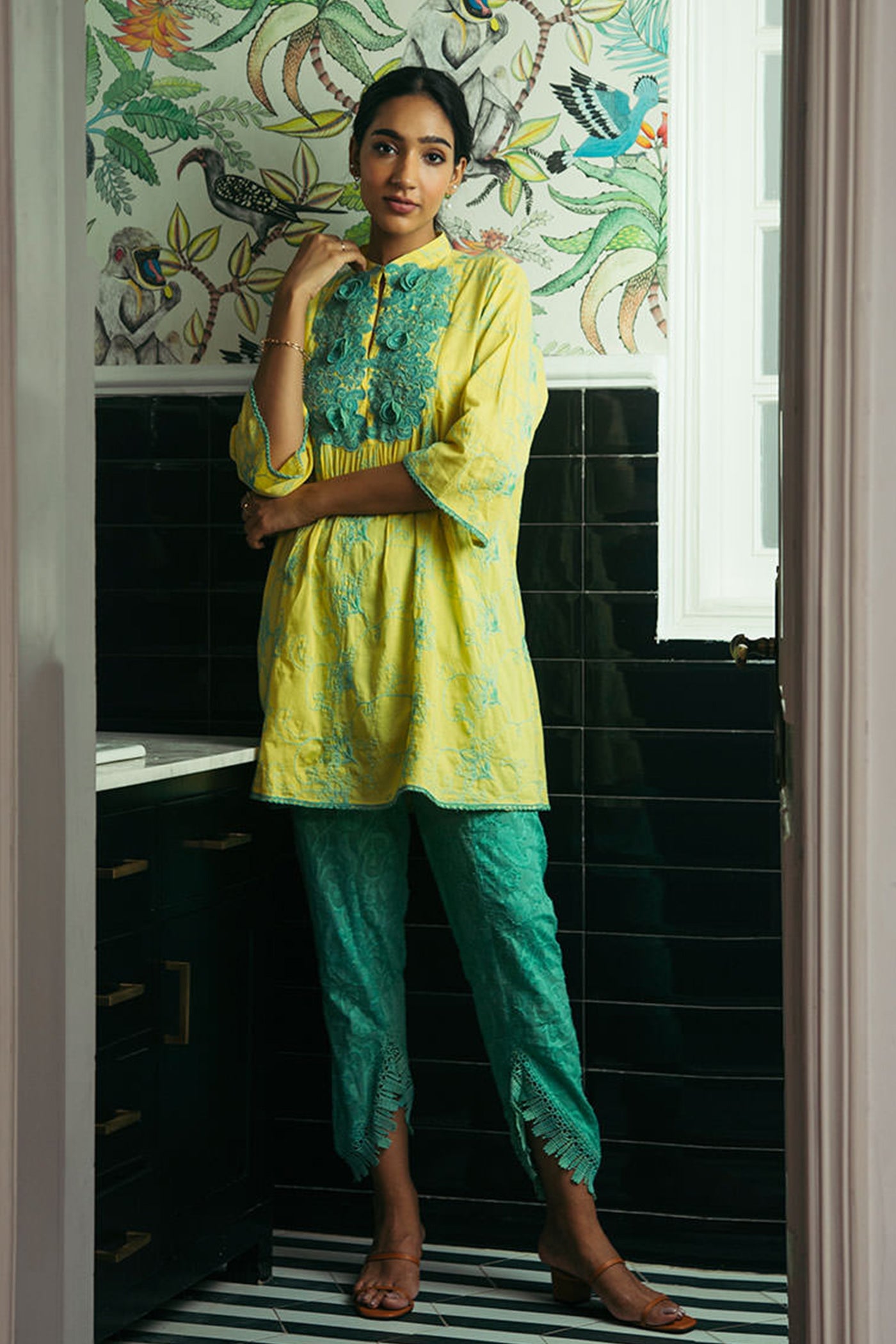 a line kurta set