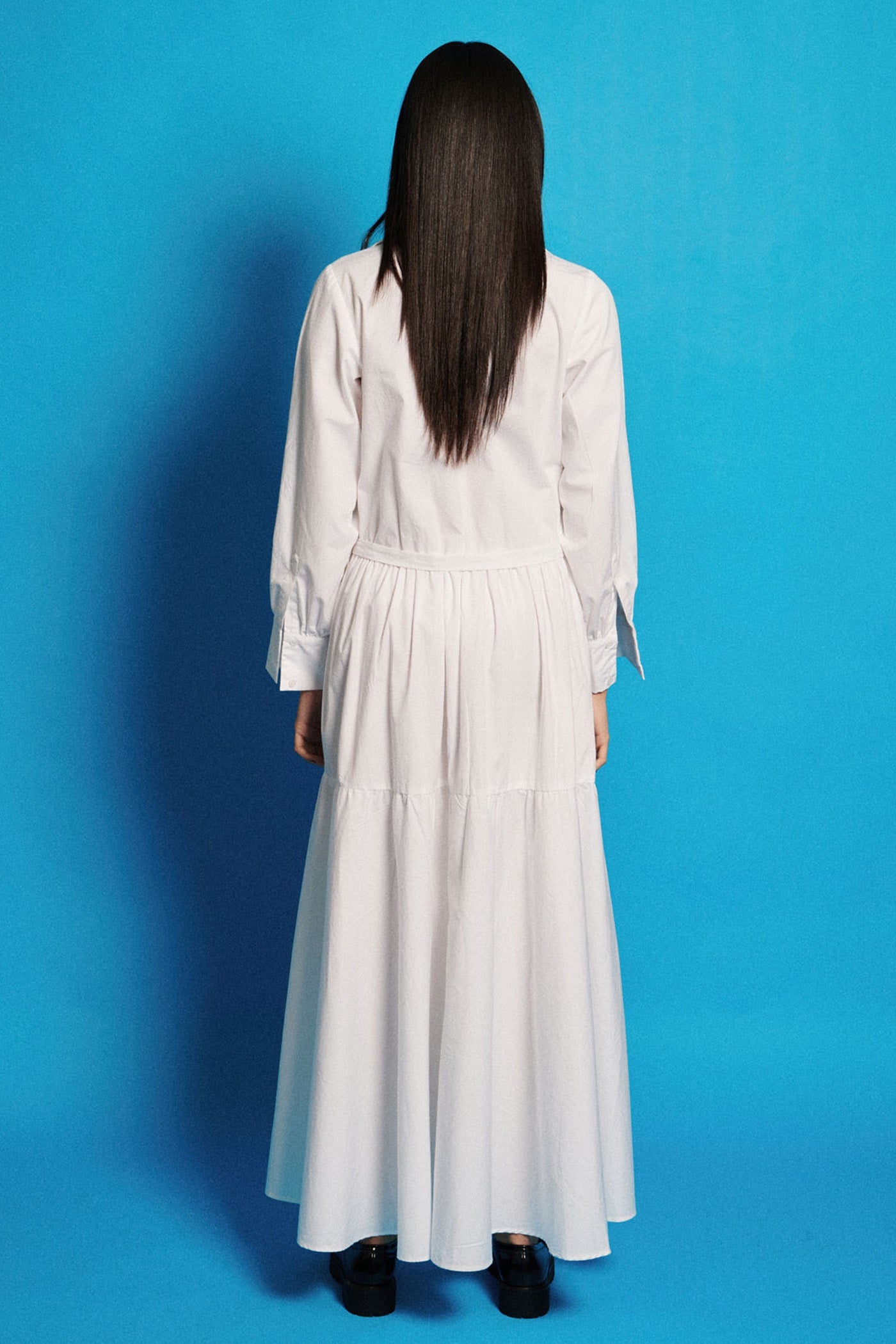 Two Tier Embroidered Long Dress