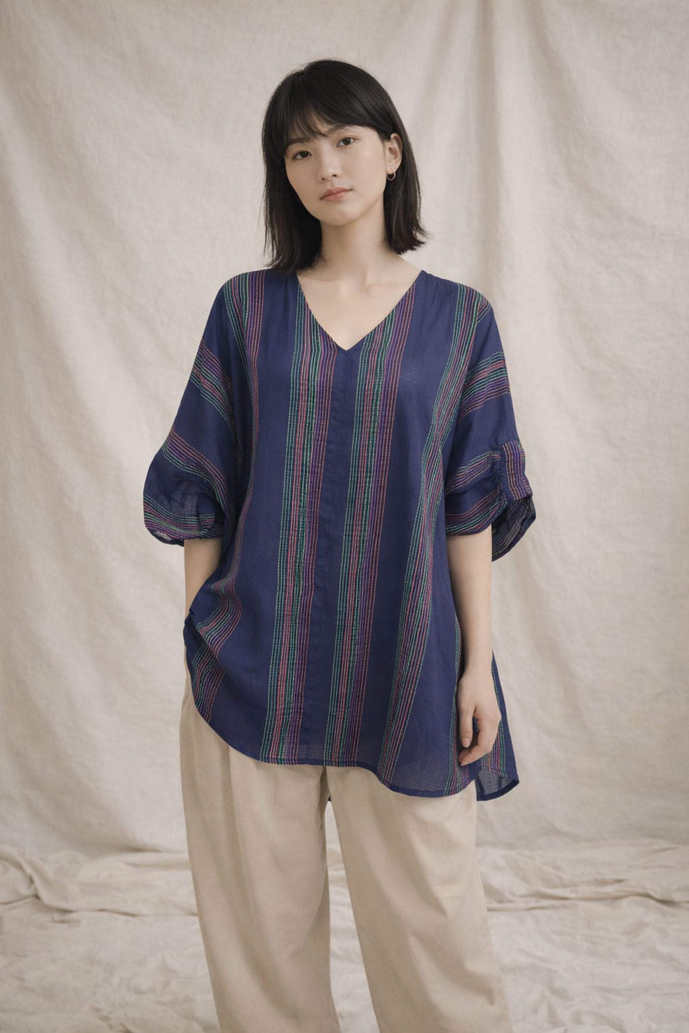 Ocean Stripe Ease Top