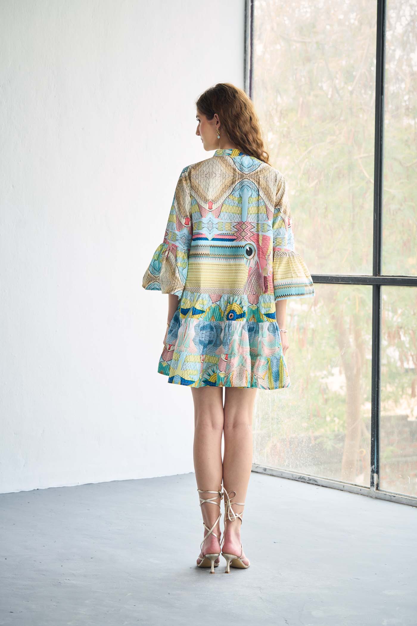 Navya Arya In Multicolor Poplin printed mini dress