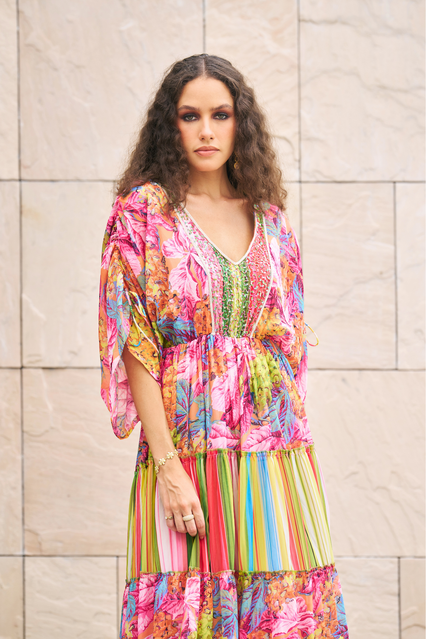 Floral Printed Maxi Dress