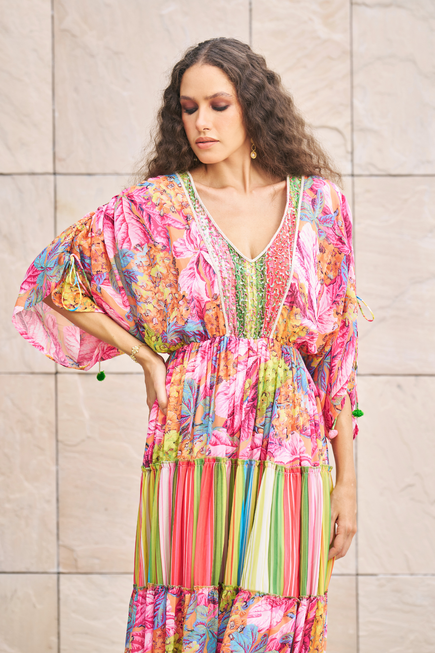 Floral Printed Maxi Dress