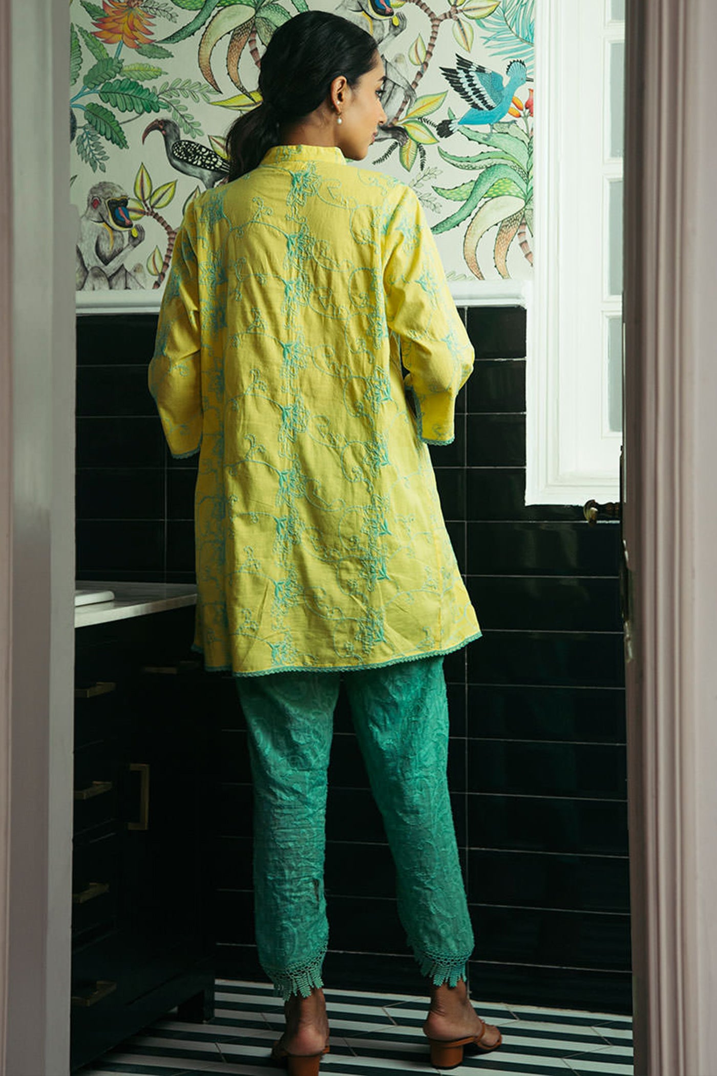 a line kurta set