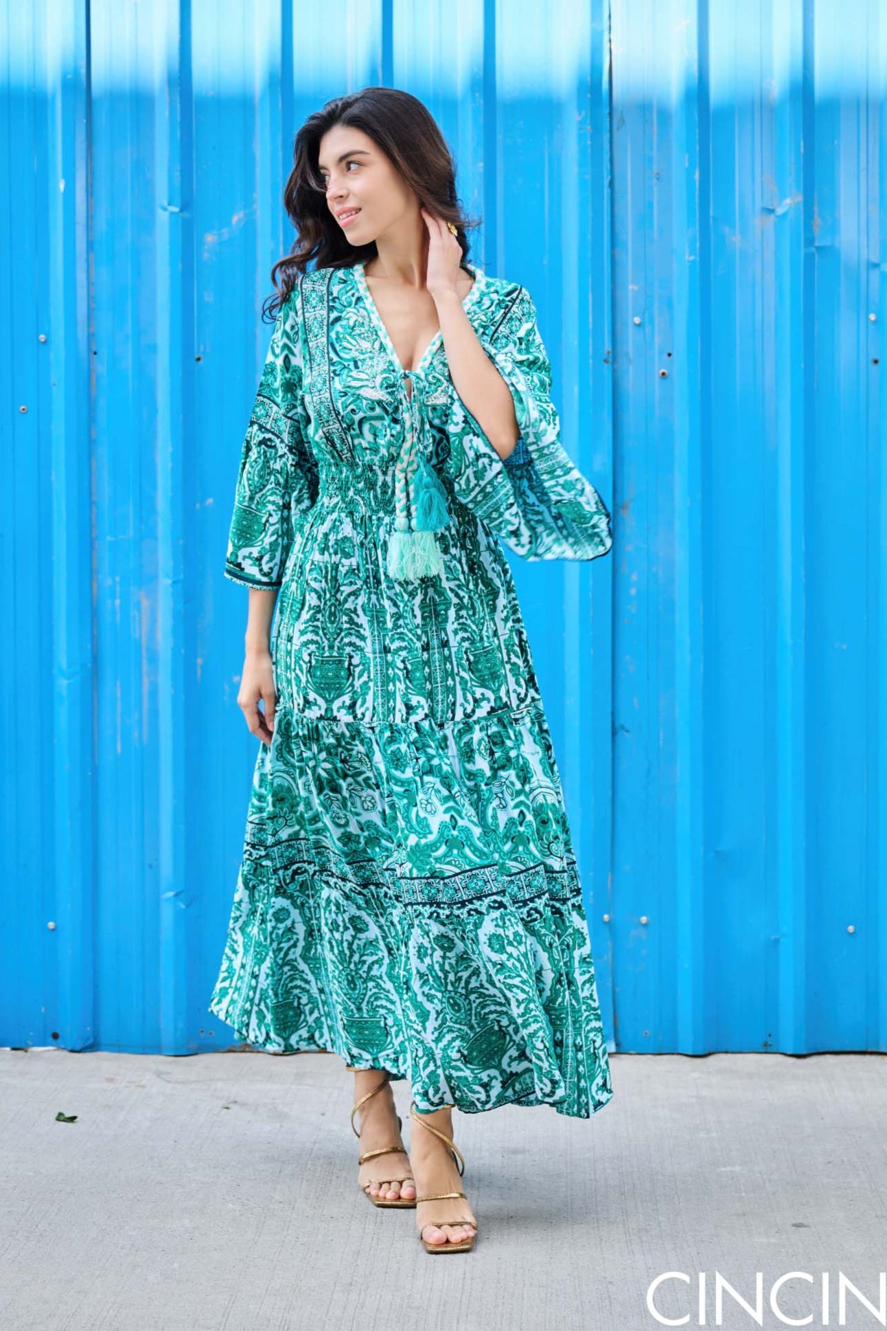 Niharika In Emerald Breeze Maxi