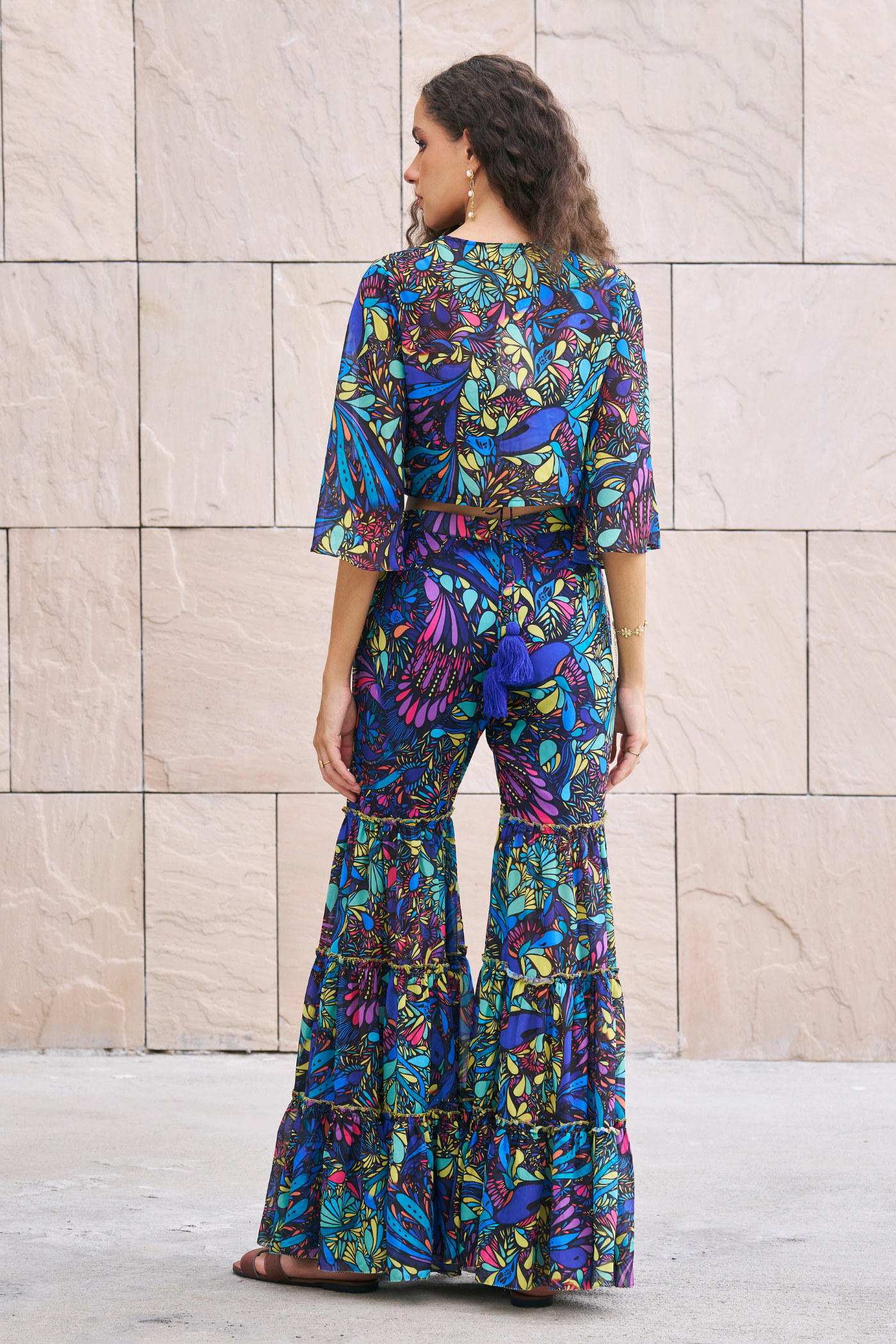 Blue Boho Coordinated Set