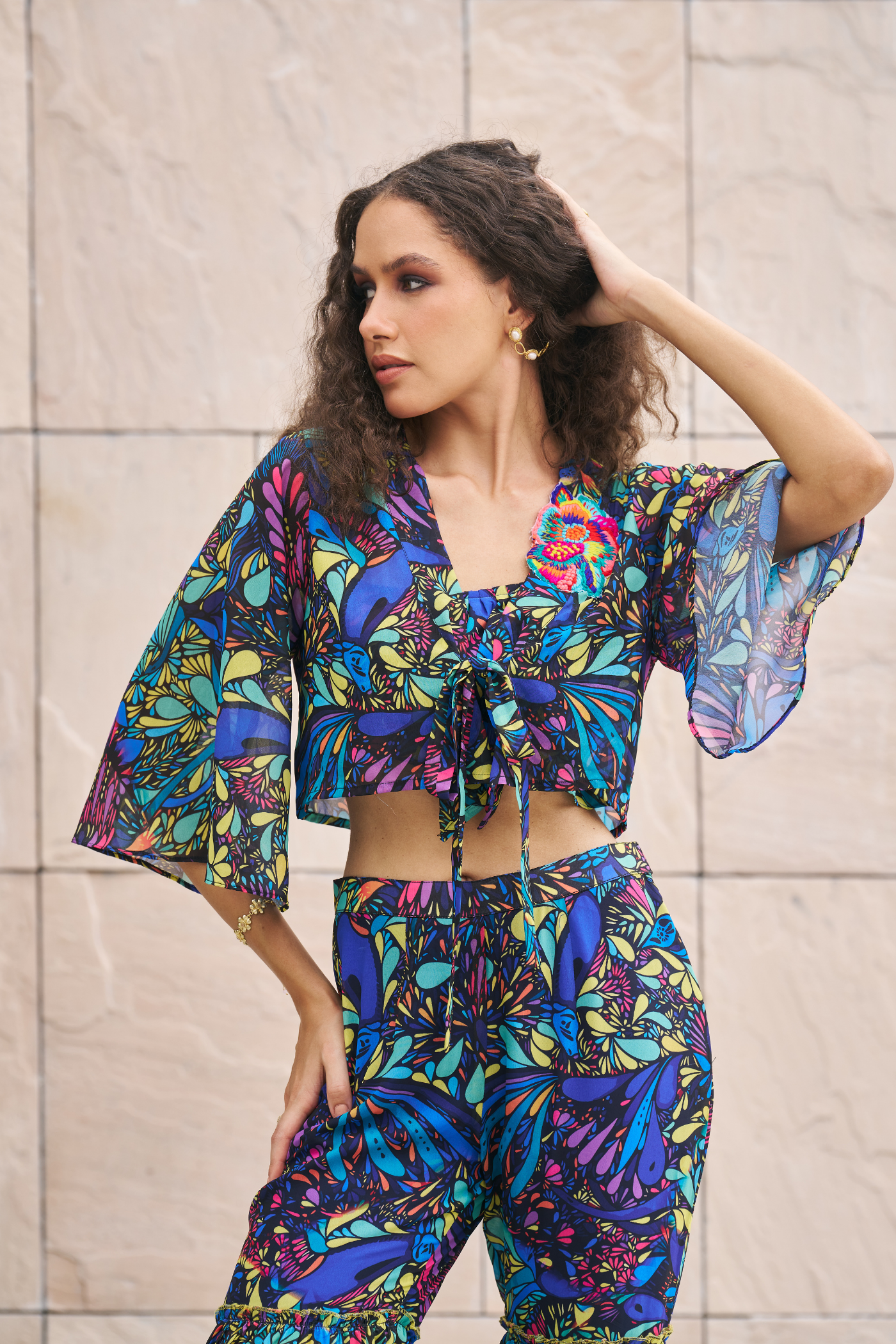 Blue Boho Coordinated Set