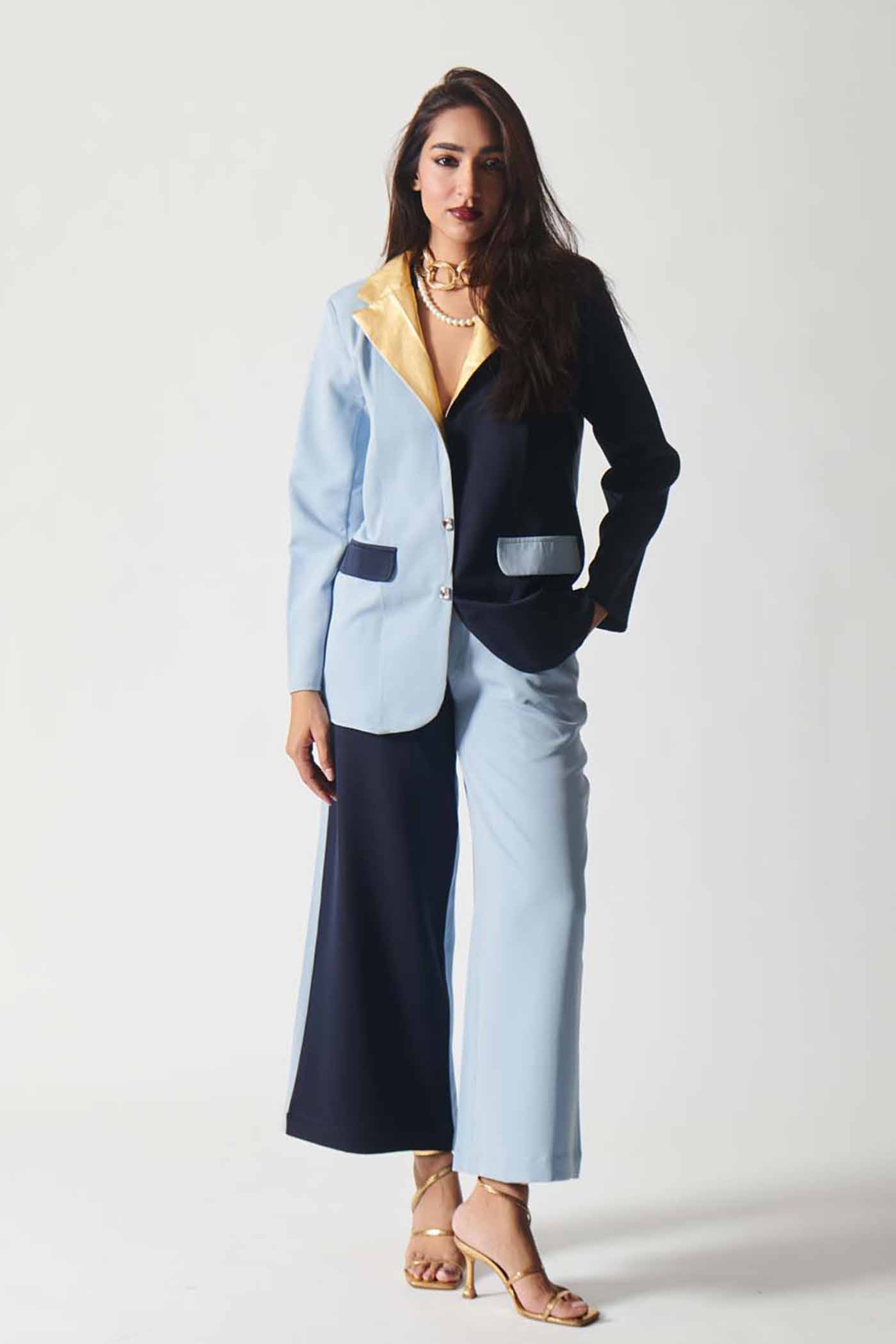 Dual Tone with Gold Highlights Pant