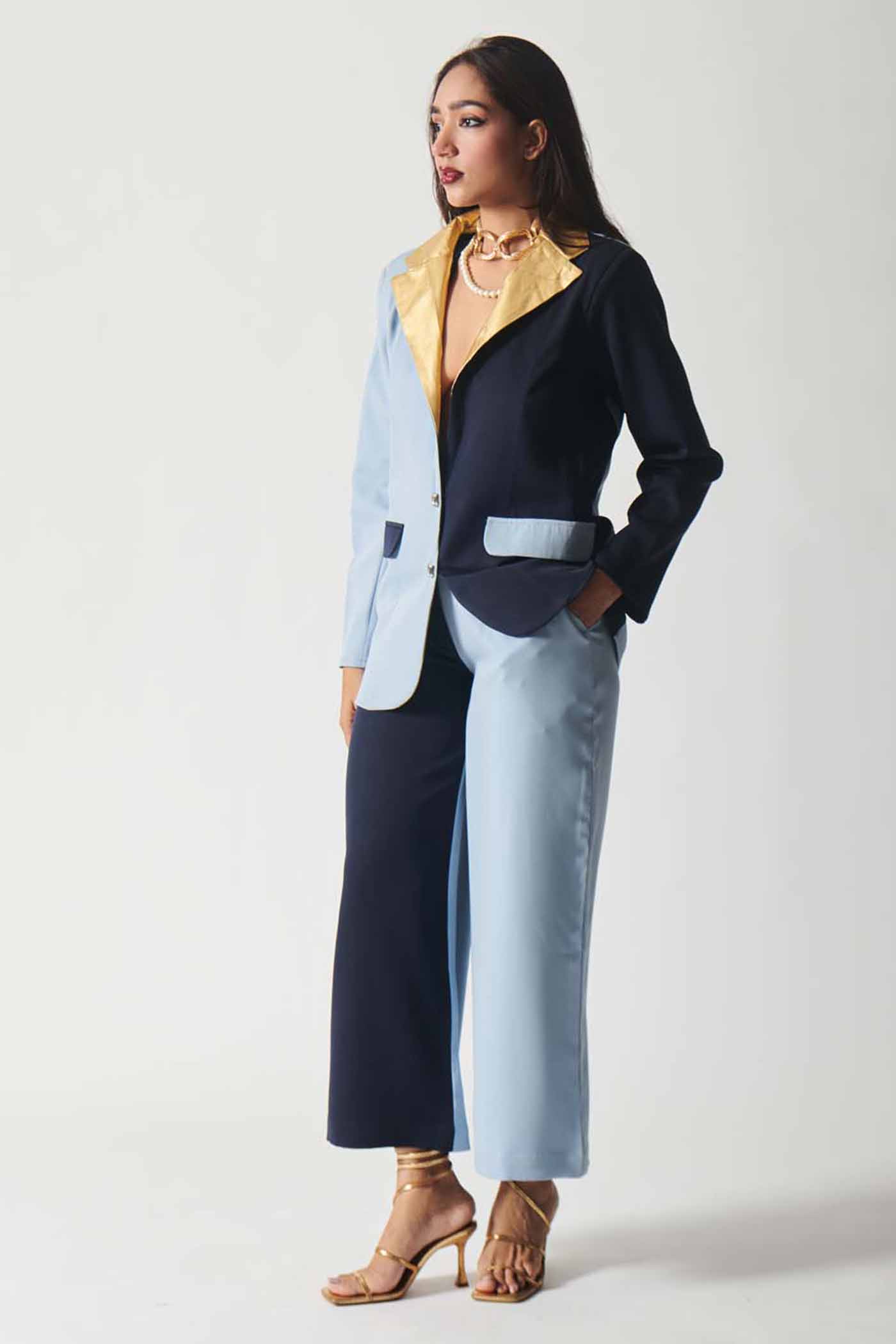 Dual Tone with Gold Highlights Pant