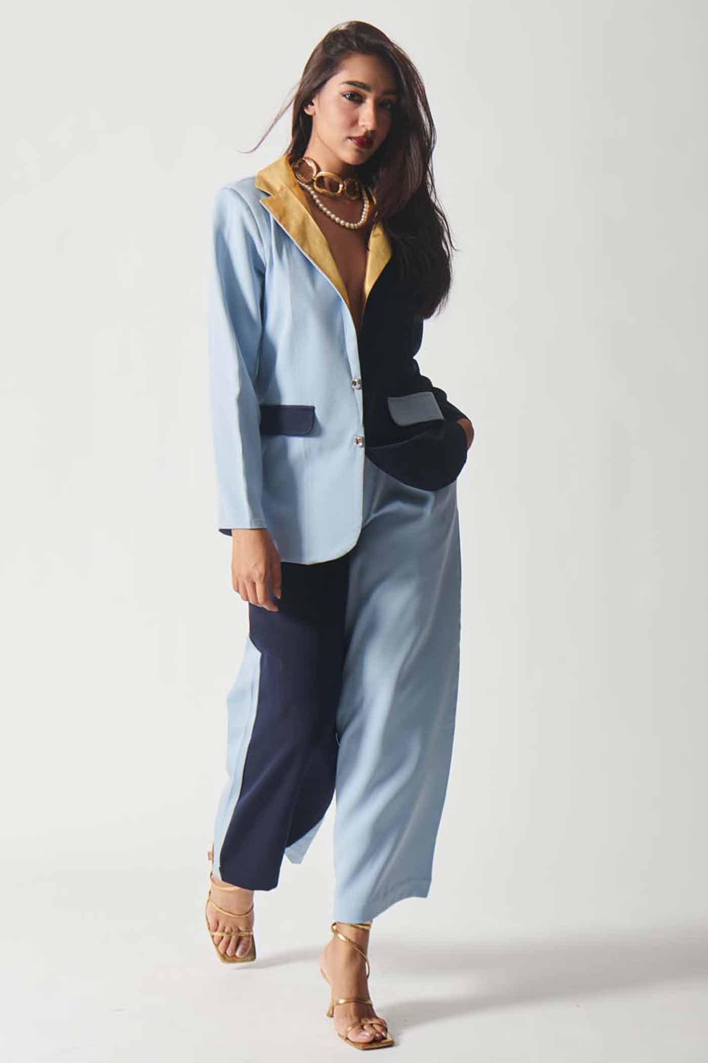 Dual Tone with Gold Highlights Blazer