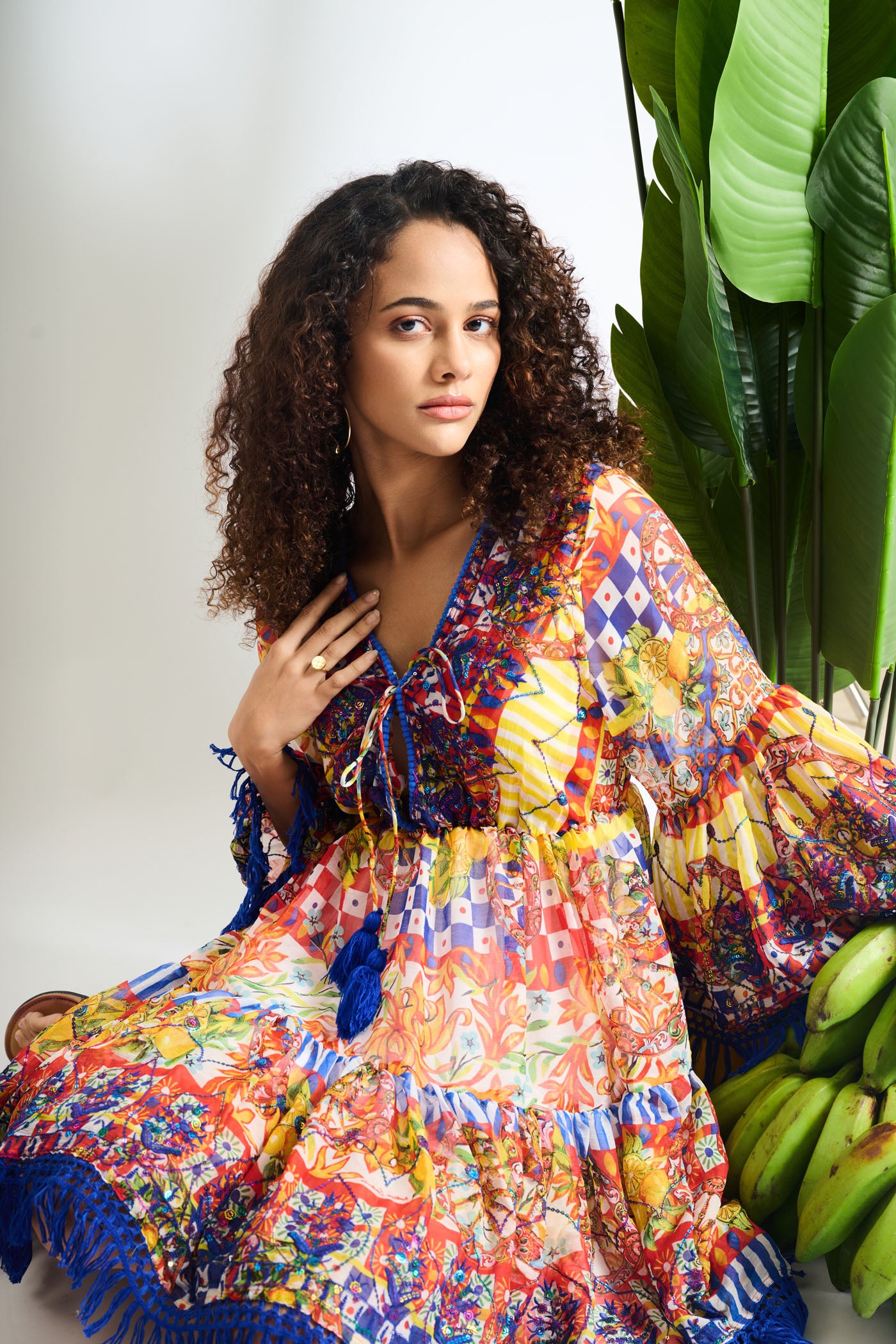 Tassel Blooom Mini Dress