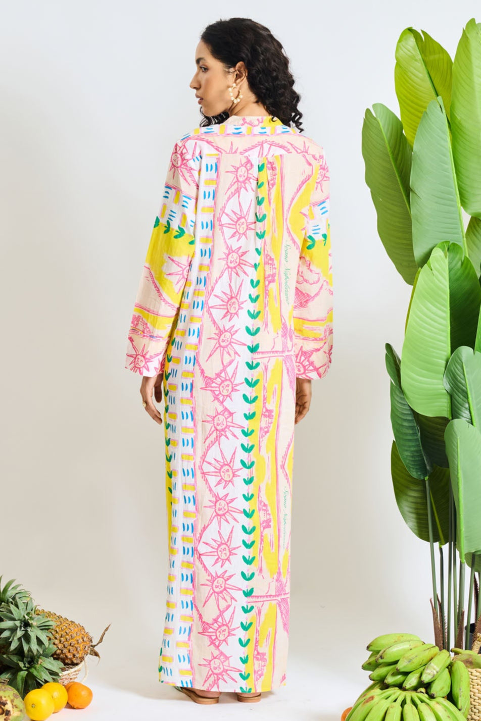 Yellow Madrine Long Dress