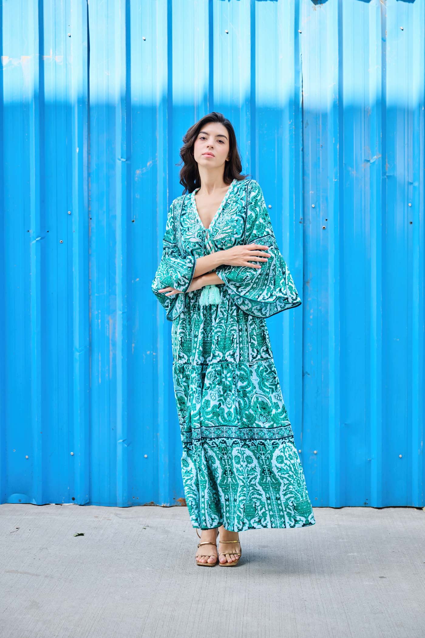 Niharika In Emerald Breeze Maxi