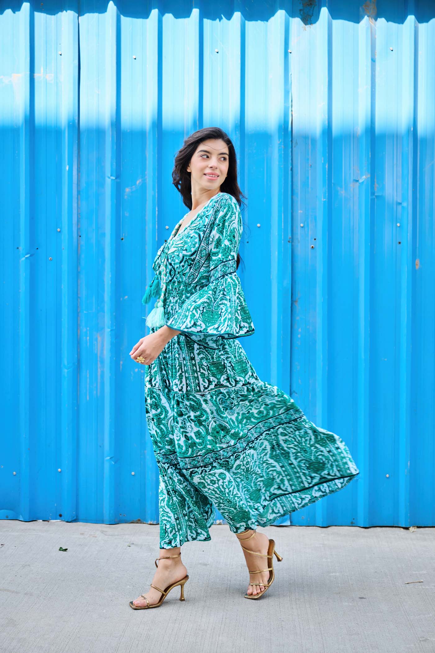 Niharika In Emerald Breeze Maxi