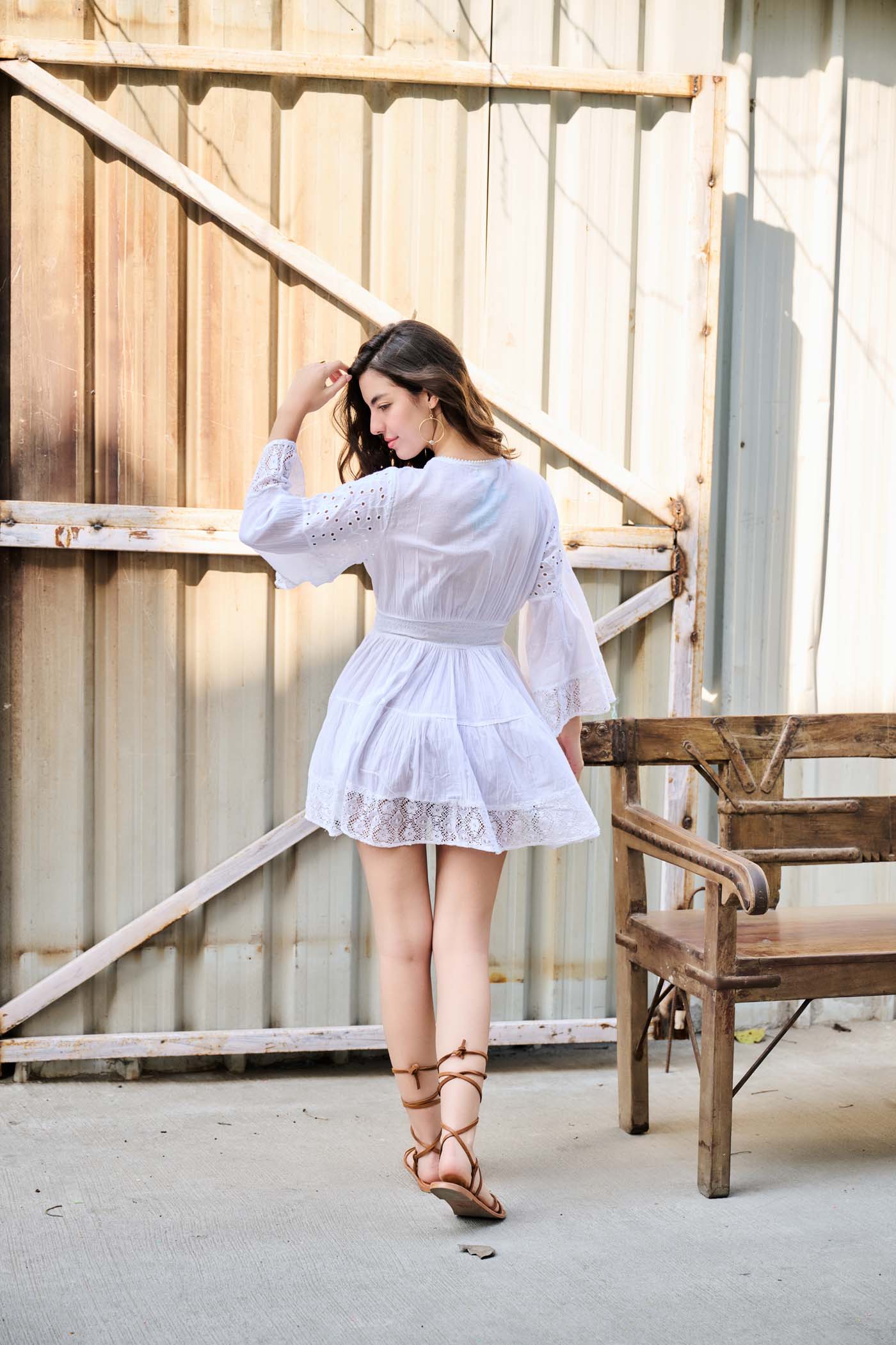 White Serenity Mini Dress