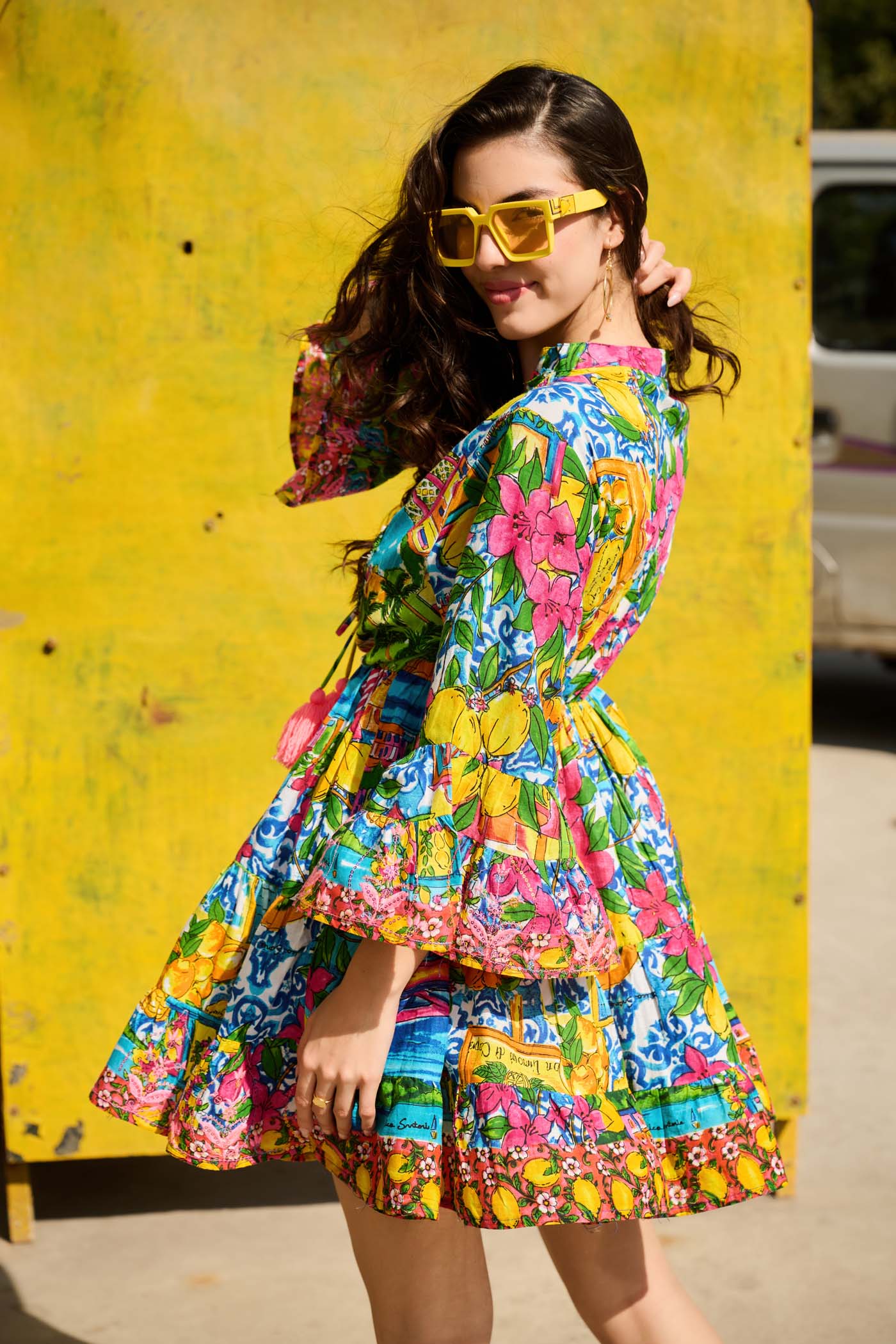 Varsha Dhingra In Ethereal Bloom Tie-up Dress