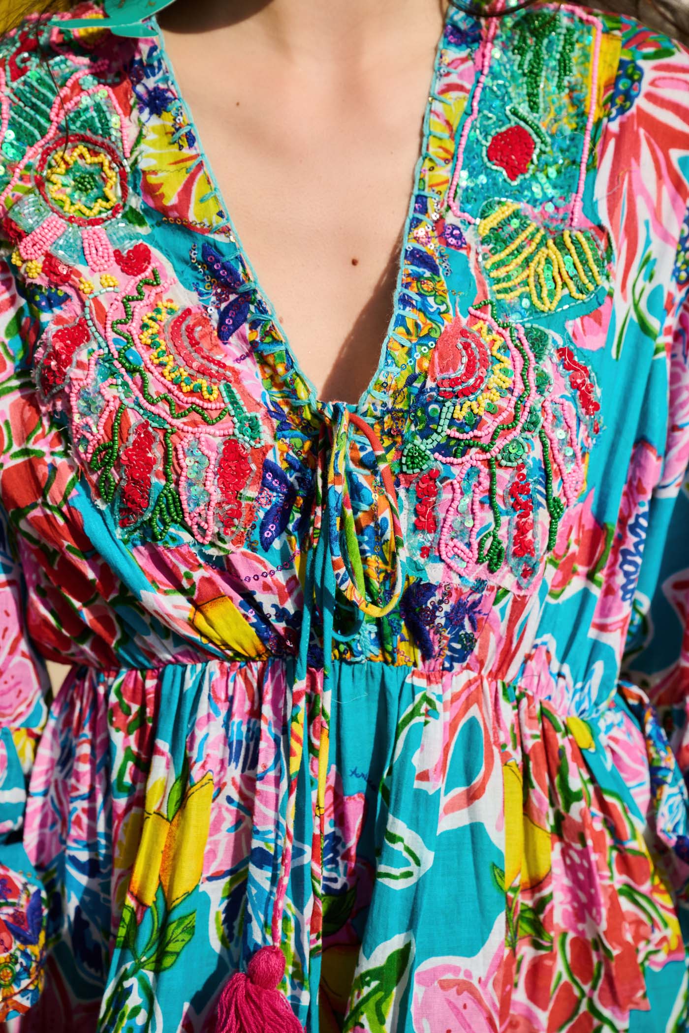 Nyraa Bannerjee In Wildflower Whisper Embroidered Mini Dress
