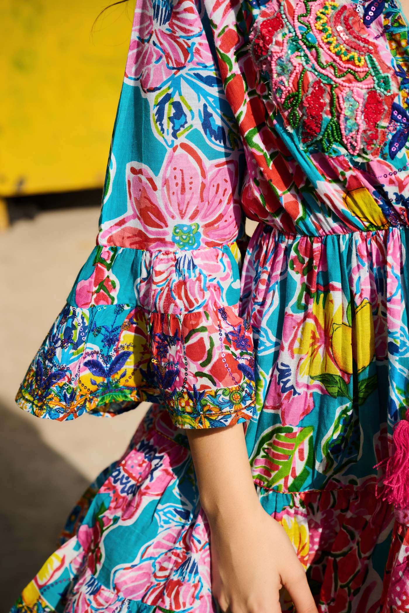 Nyraa Bannerjee In Wildflower Whisper Embroidered Mini Dress