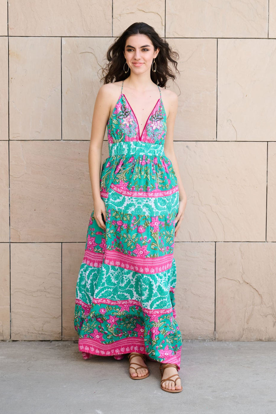 SIMRAN MITTAL In Seaside Blush Maxi