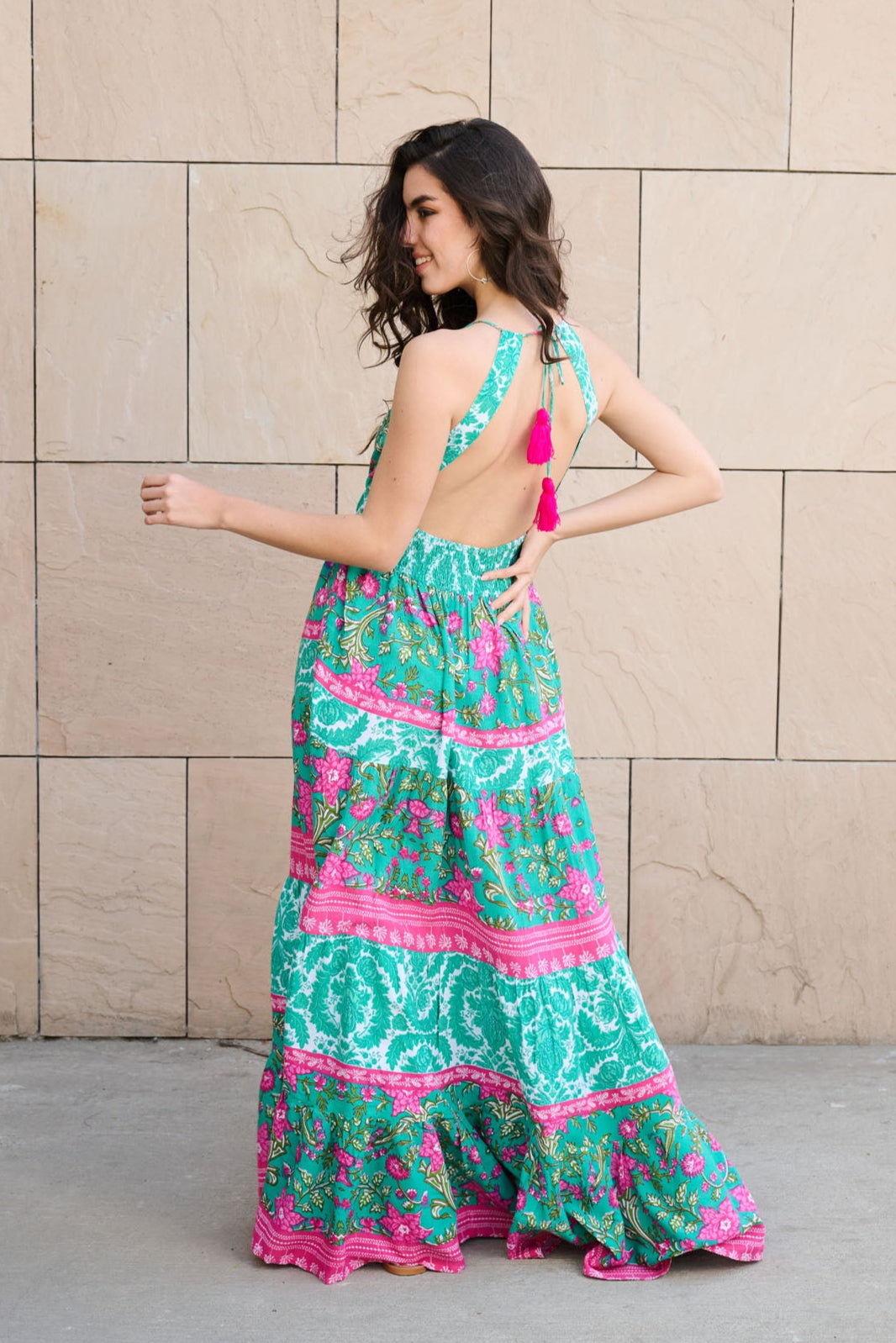 SIMRAN MITTAL In Seaside Blush Maxi