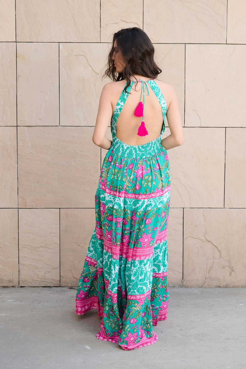 SIMRAN MITTAL In Seaside Blush Maxi