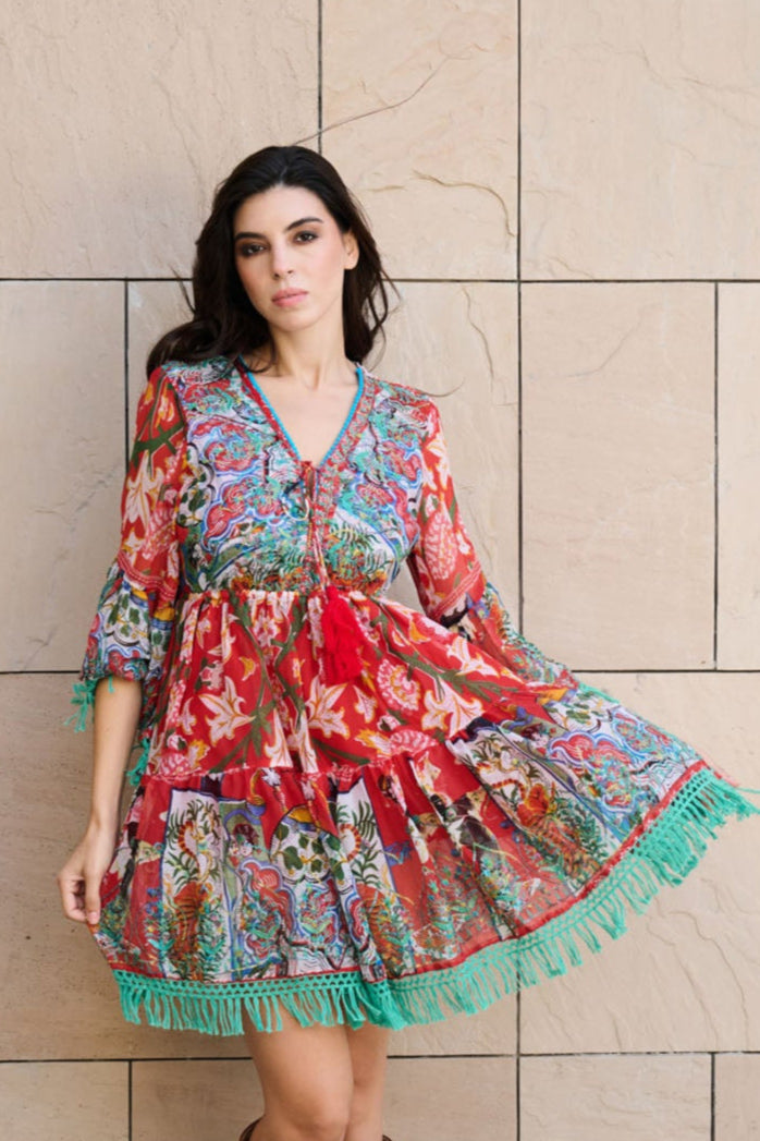 Aurora Petal Mini Dress