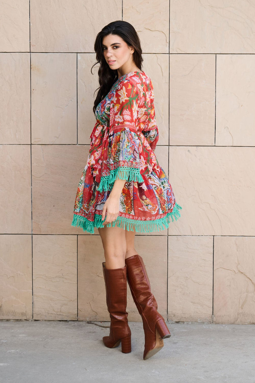 Aurora Petal Mini Dress