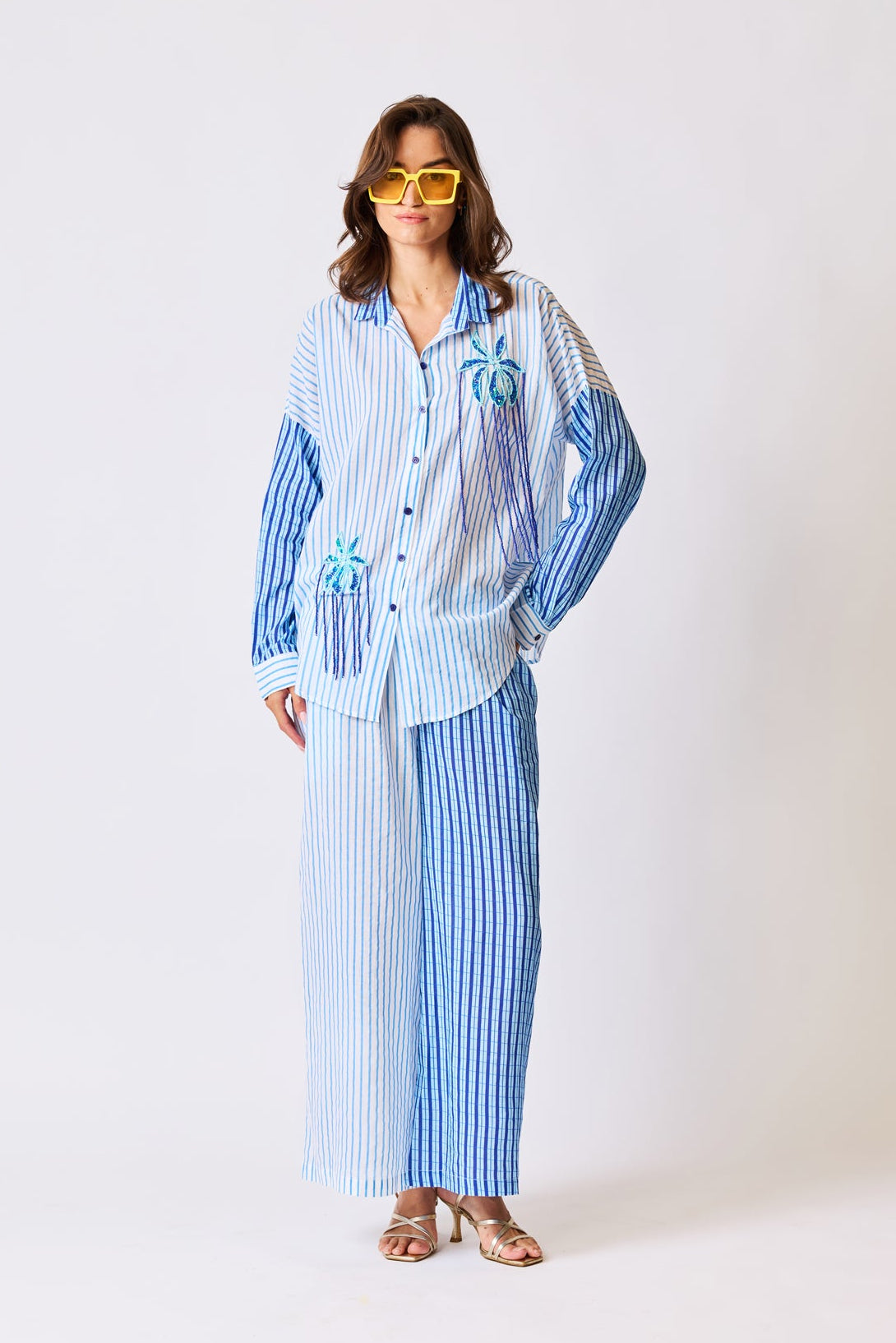 Azure Horizon Embroidered Co-ord