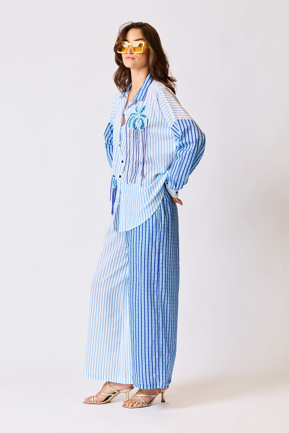 Azure Horizon Embroidered Co-ord