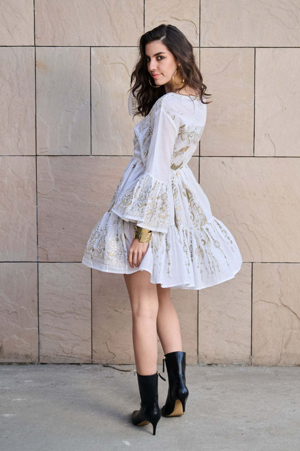 White Willow Mini Dress