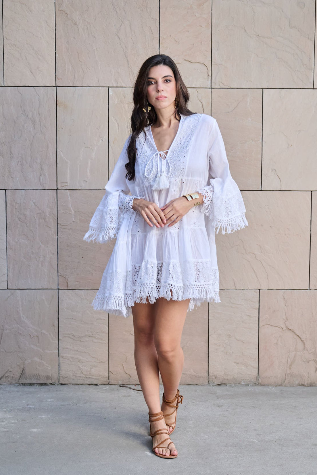 Timeless Ivory Cascade Dresss