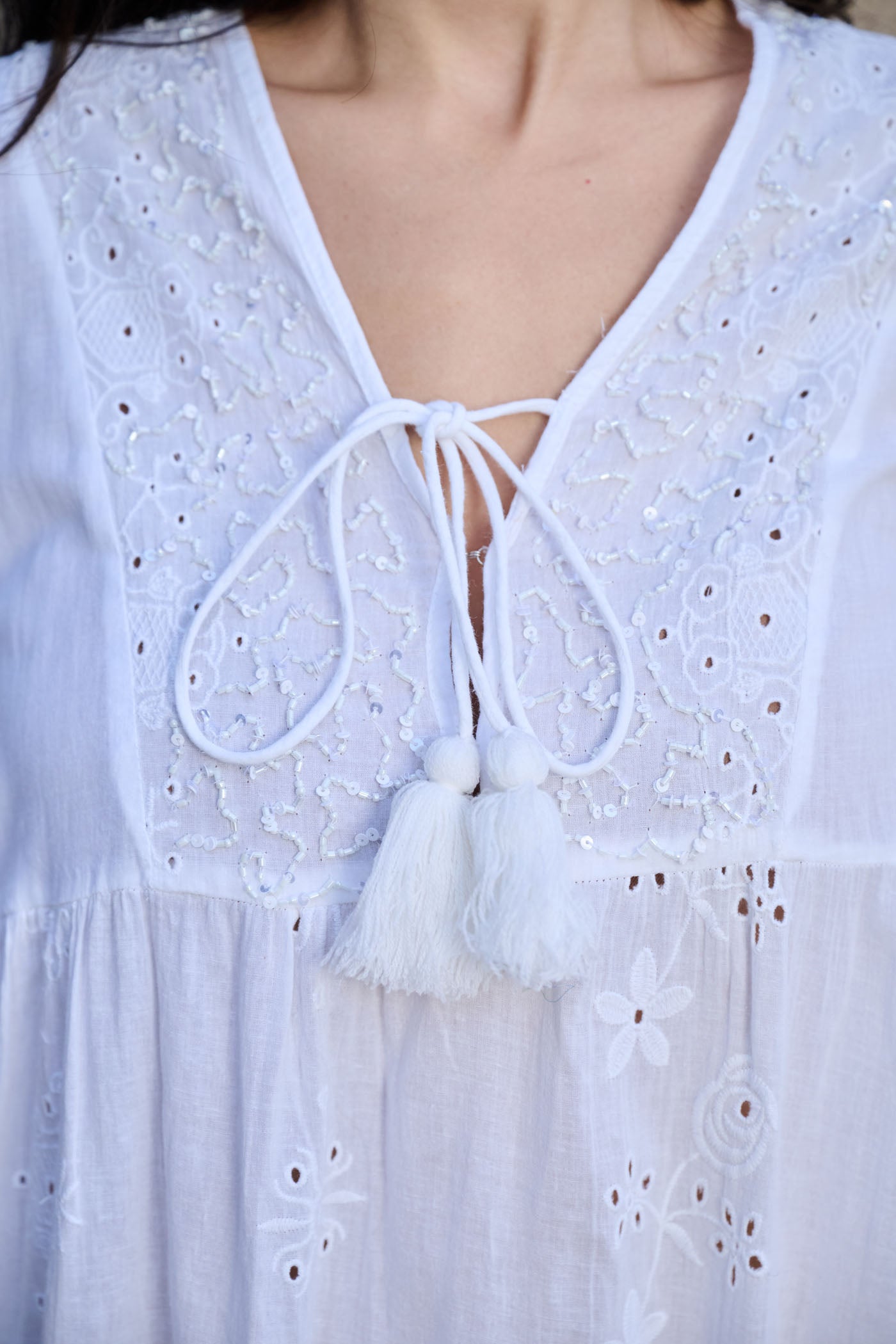 Timeless Ivory Cascade Dresss