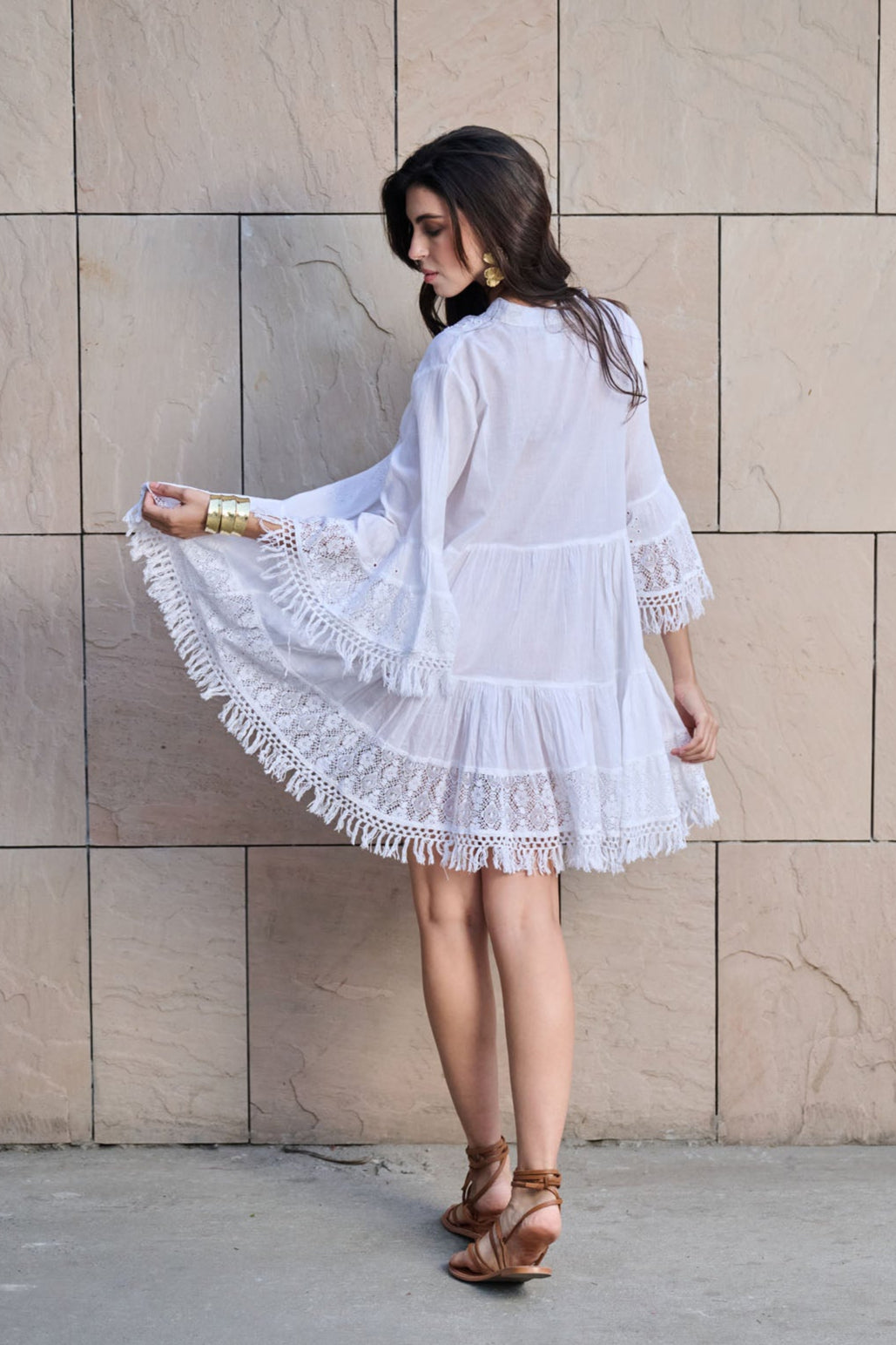 Timeless Ivory Cascade Dresss