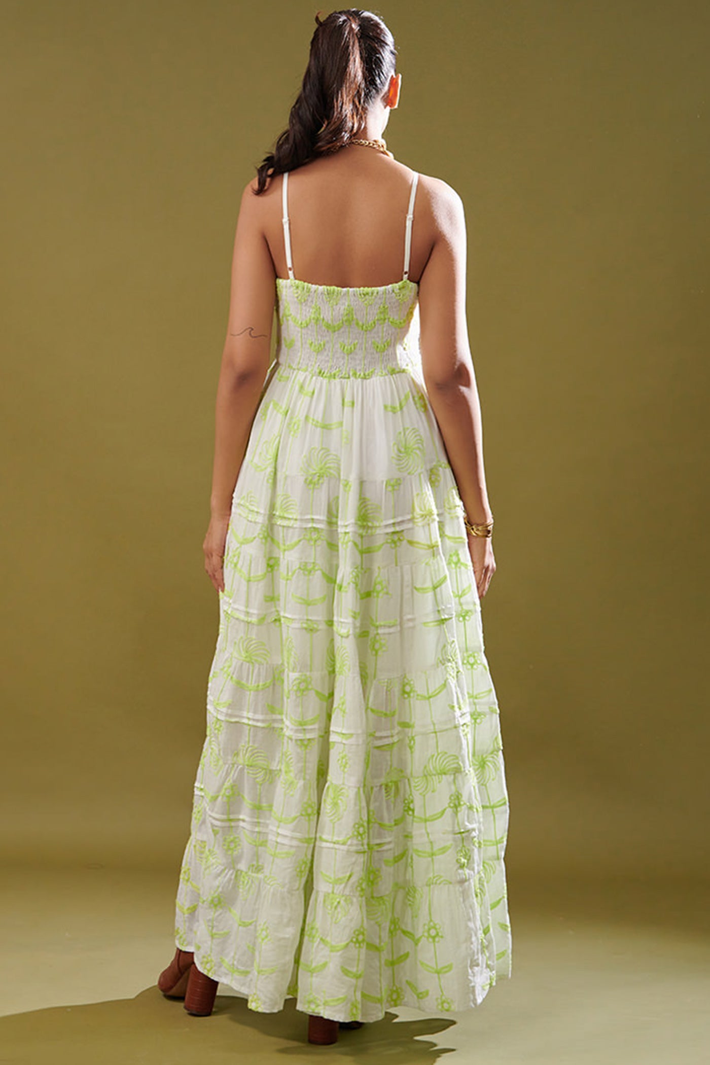 smoky bust maxi dress