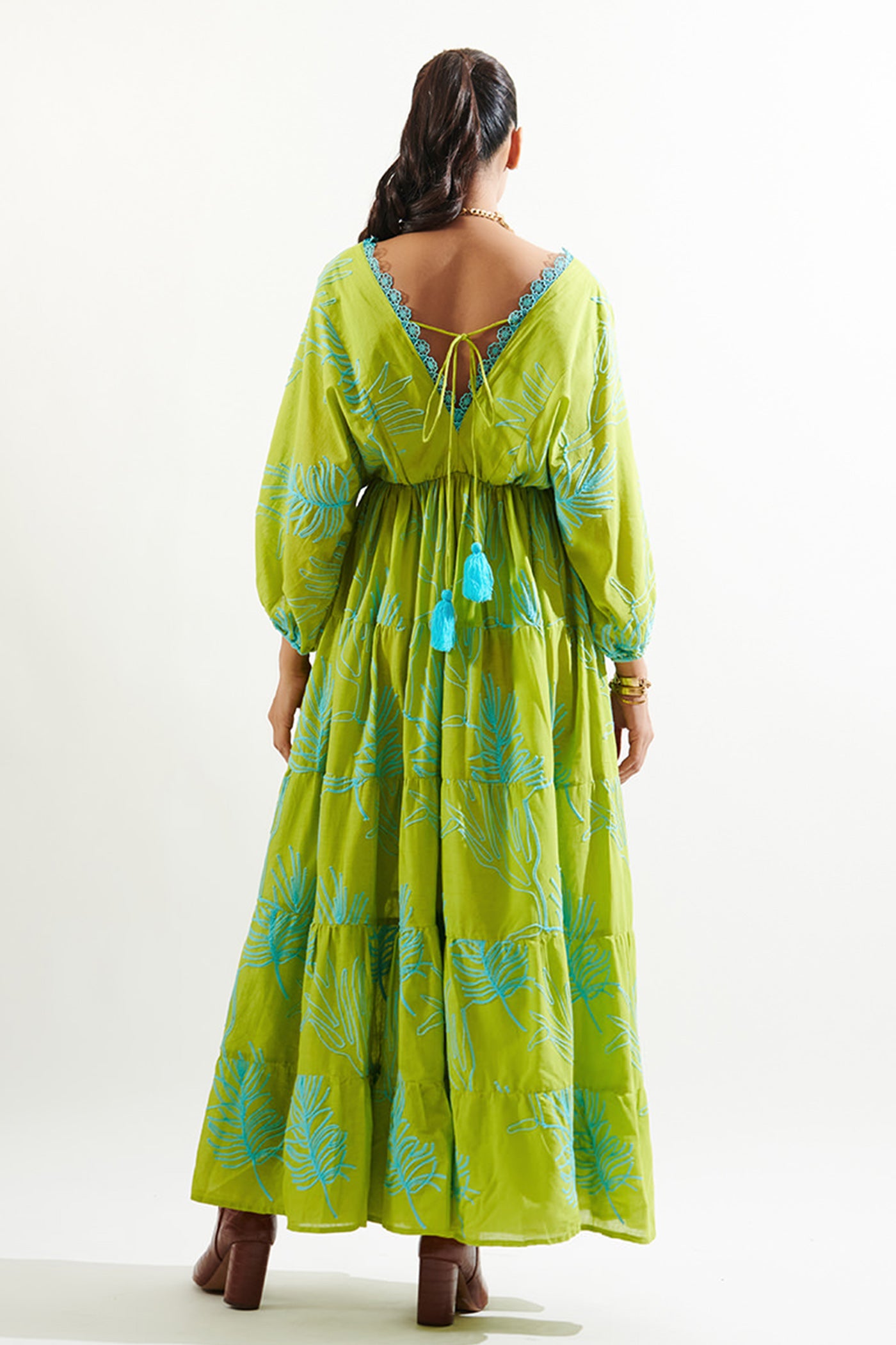 dolmain sleeves long dress