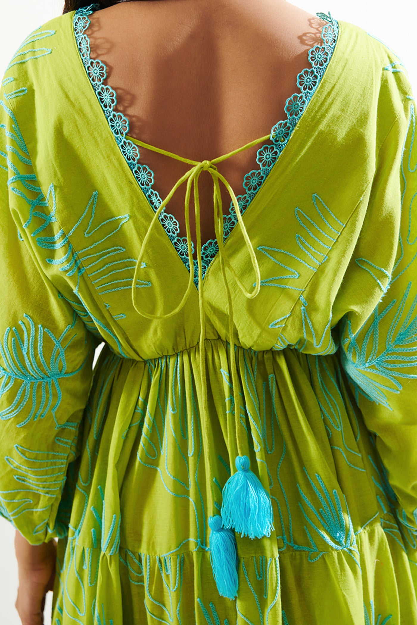dolmain sleeves long dress