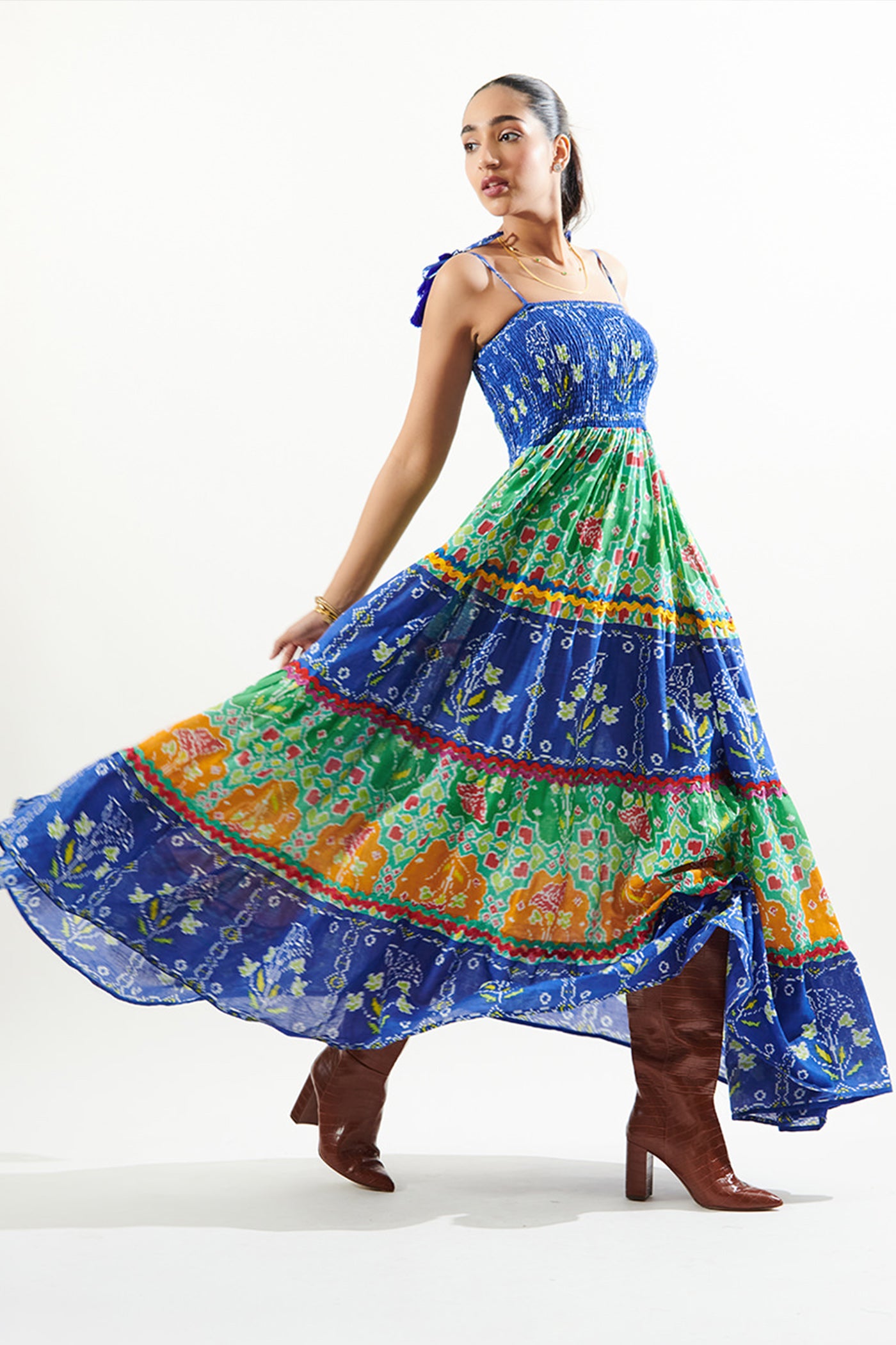 Tarini Manchanda In smoky layer dress