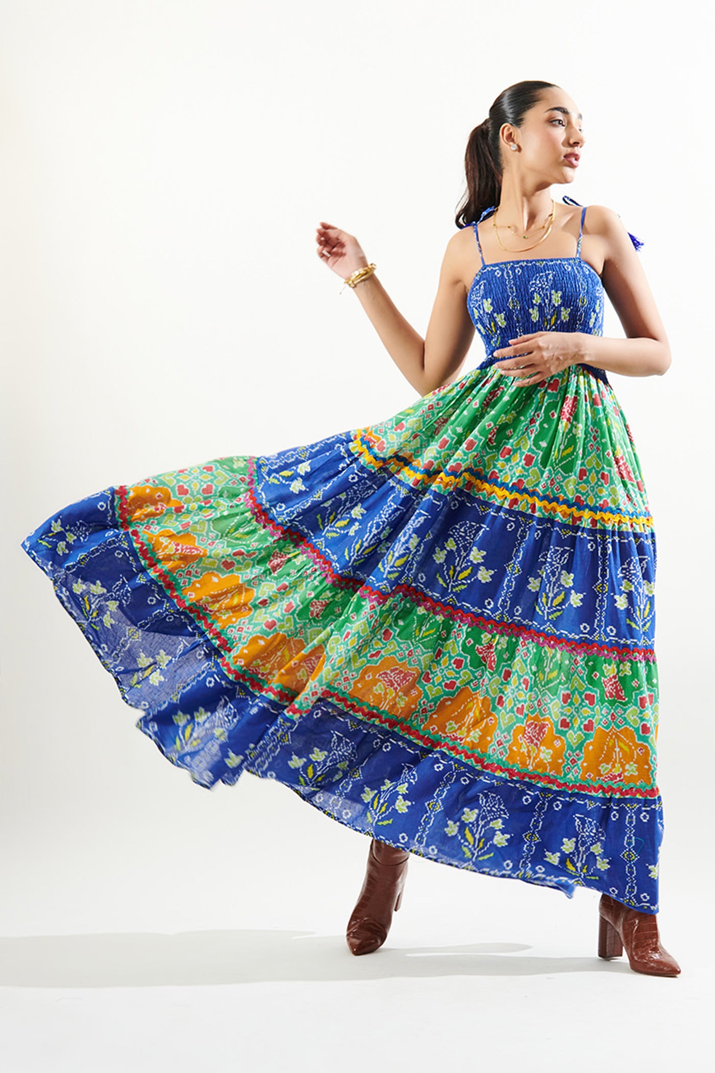 Tarini Manchanda In smoky layer dress