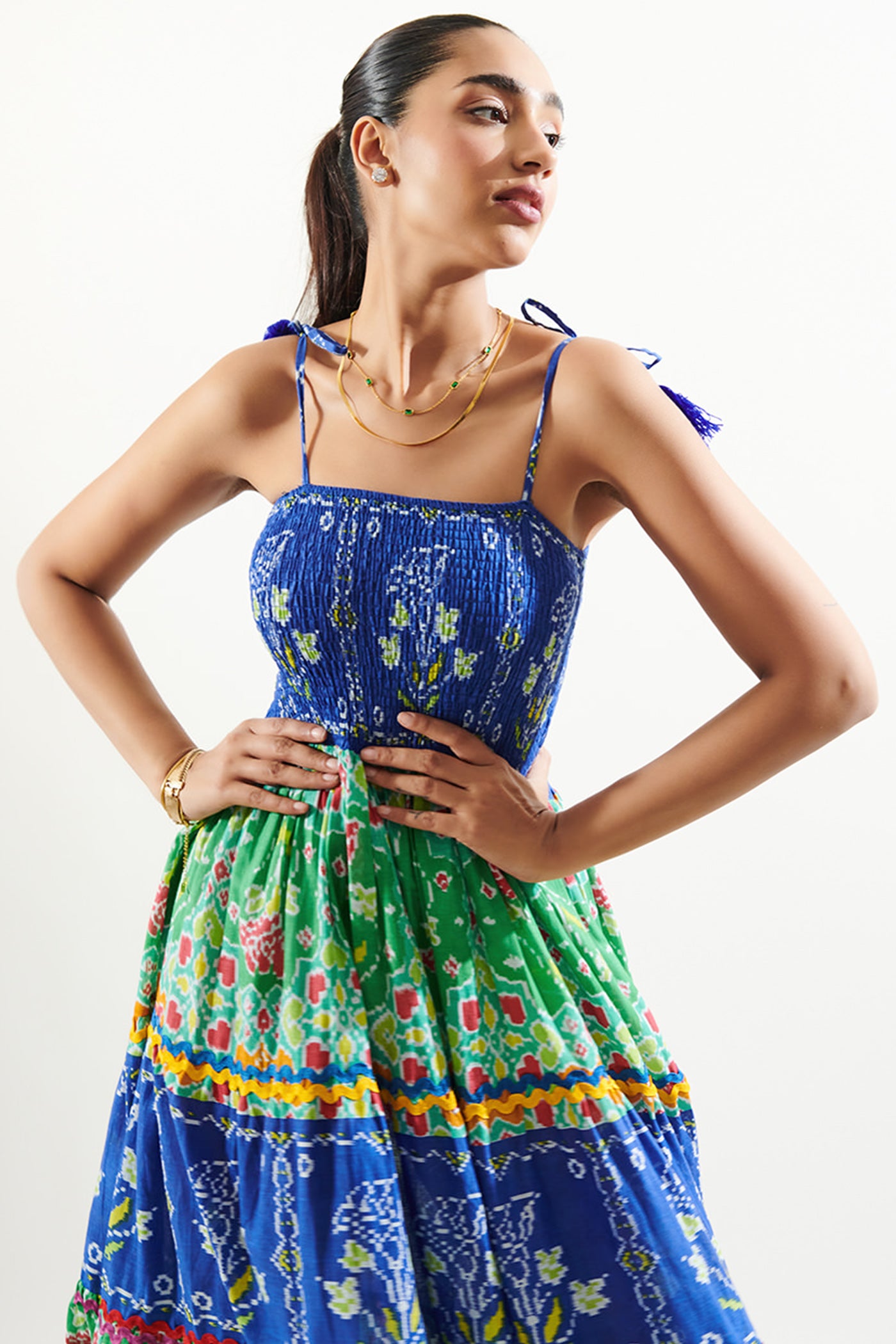 Tarini Manchanda In smoky layer dress