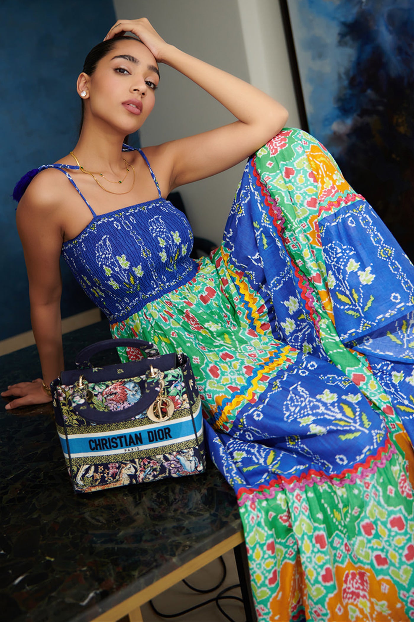 Tarini Manchanda In smoky layer dress