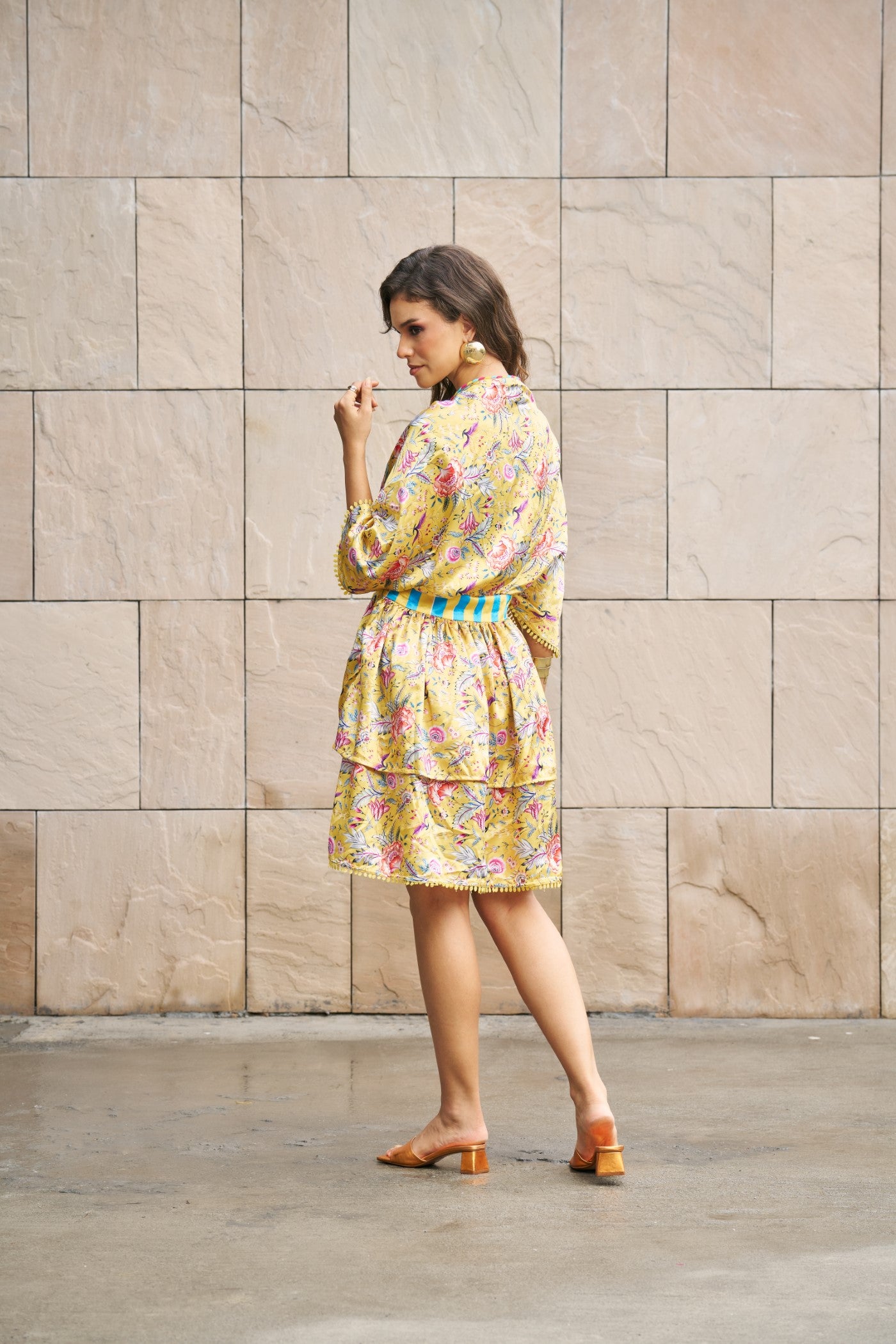 Tropical Bloom Kaftan Dress