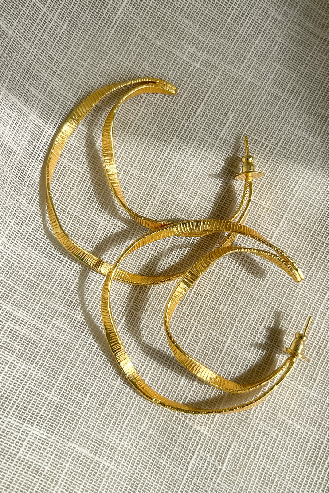 Double Layered Hoop Earing