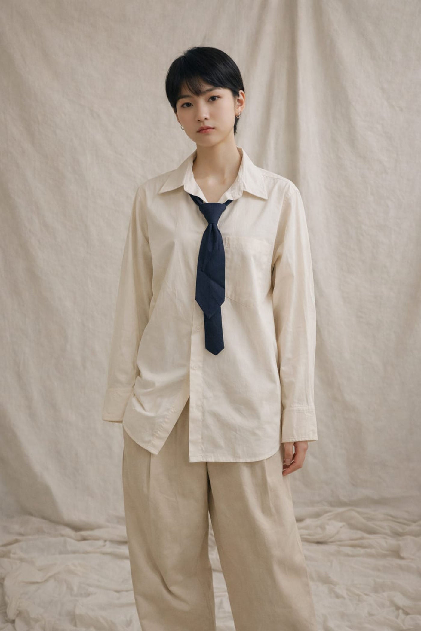 Ivory Convertible Power Shirt