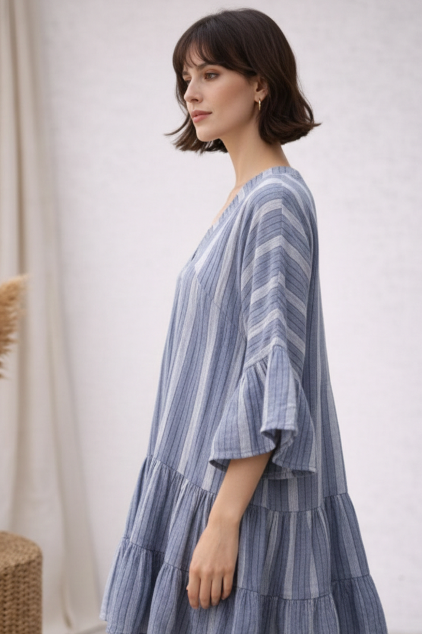 Blue Breeze Tiered Dress