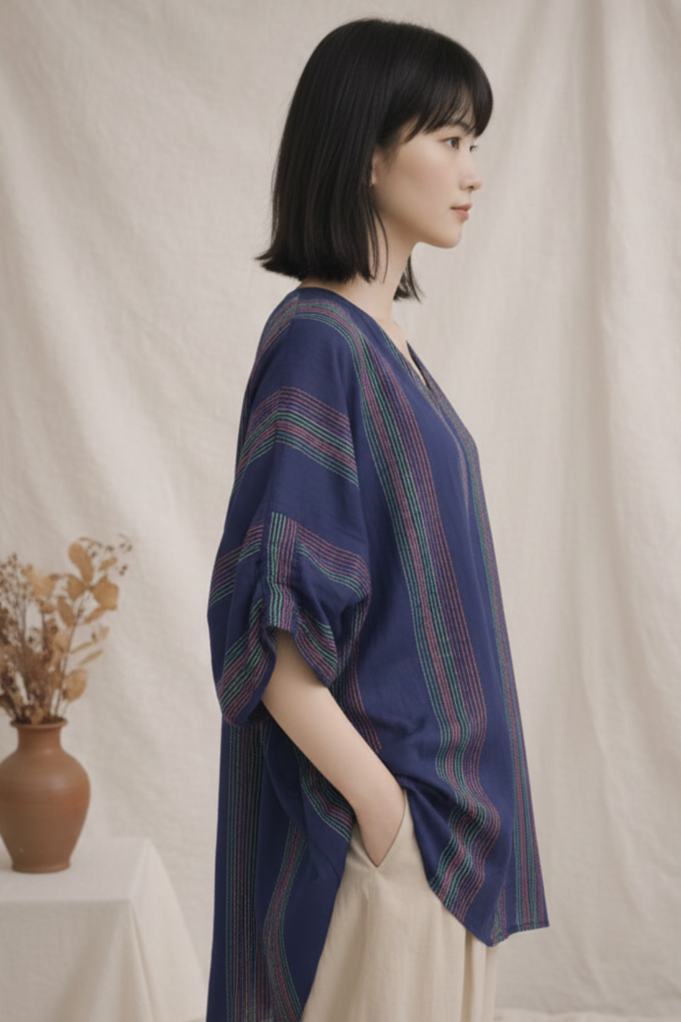 Ocean Stripe Ease Top