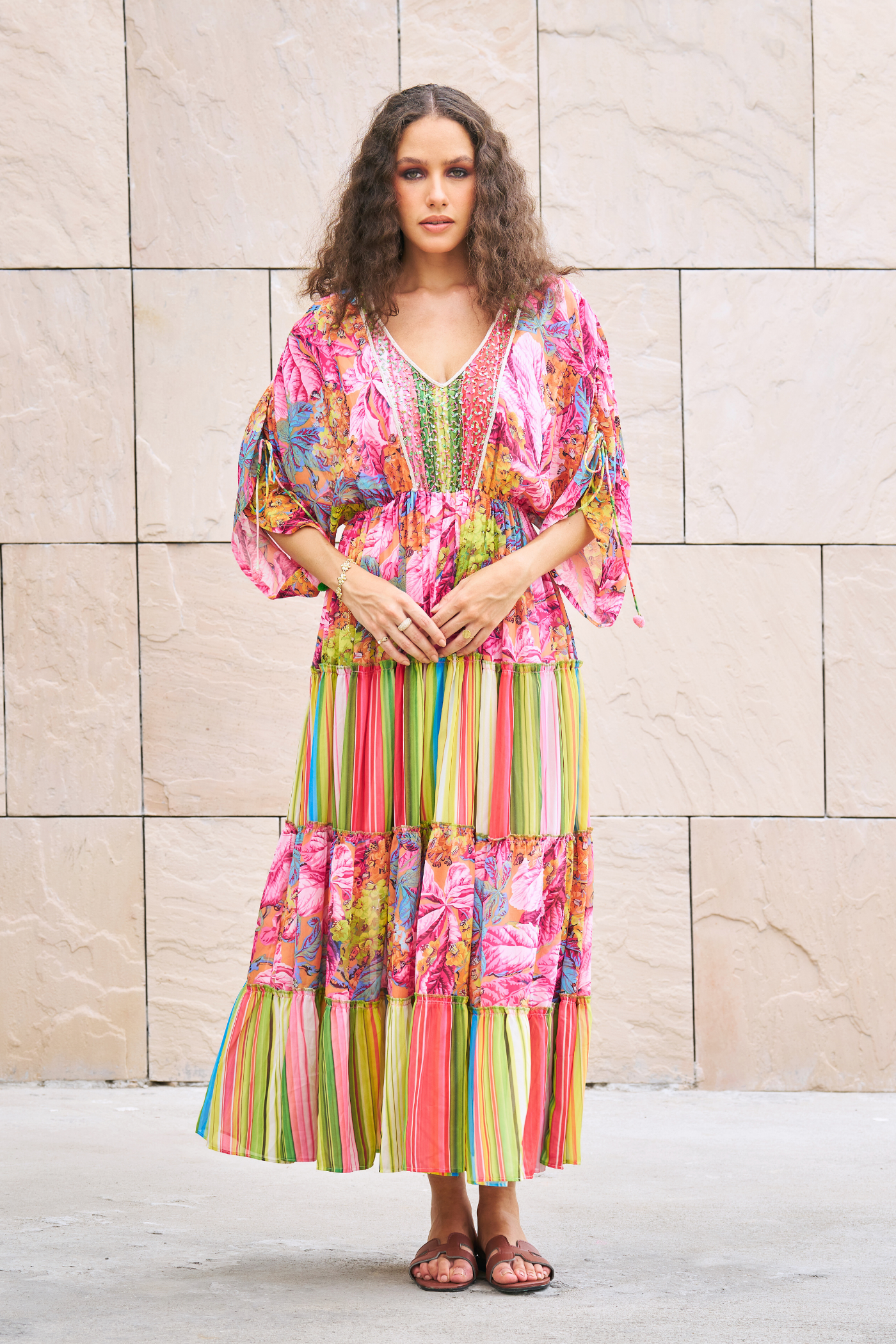 Floral Printed Maxi Dress