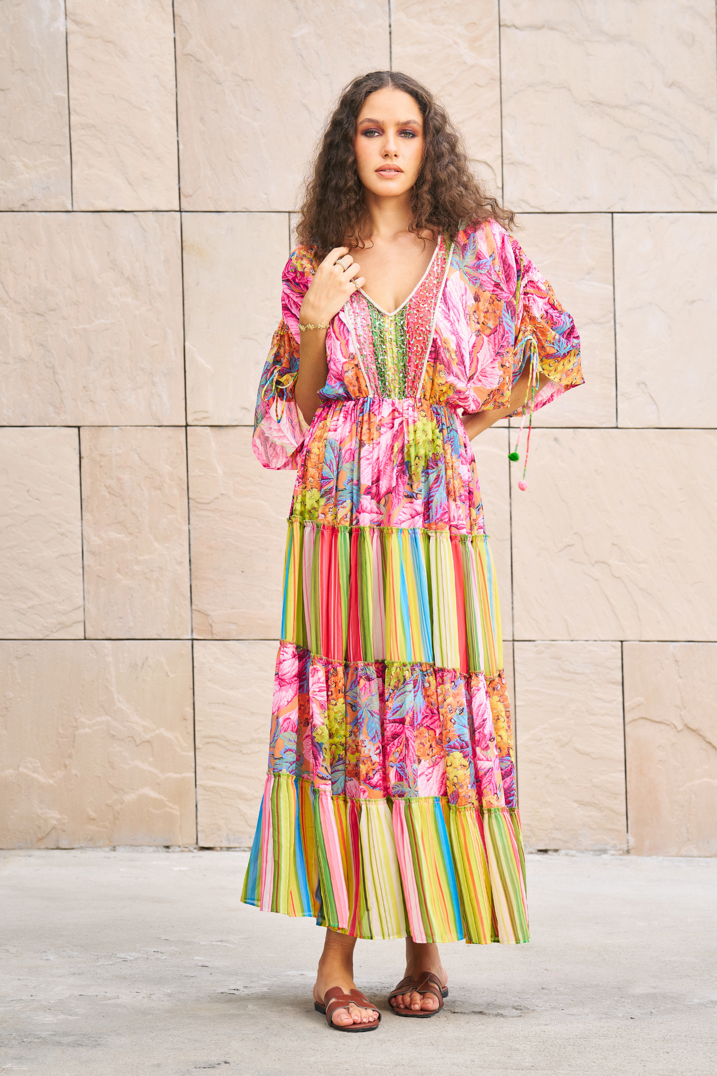 Floral Printed Maxi Dress