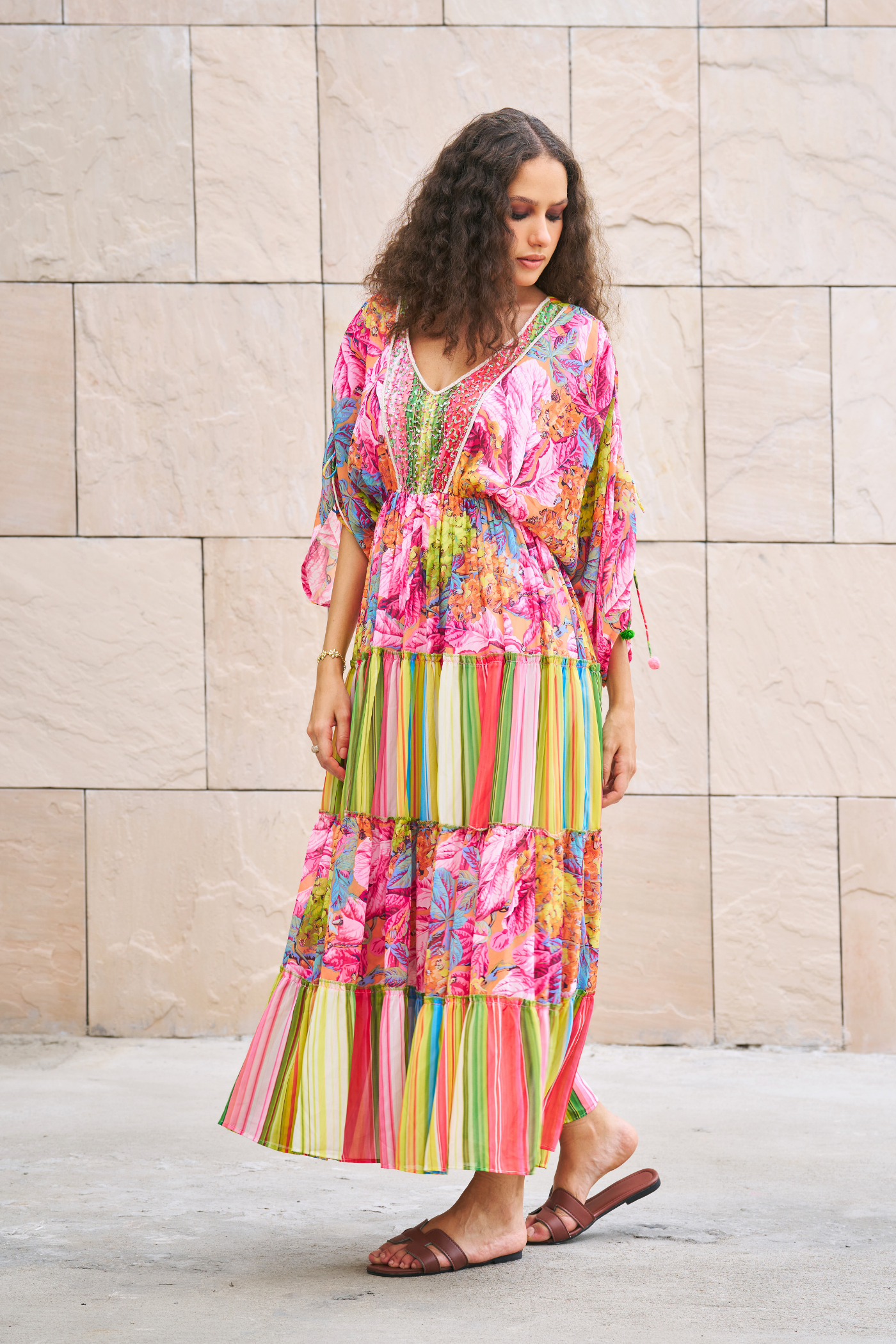 Floral Printed Maxi Dress