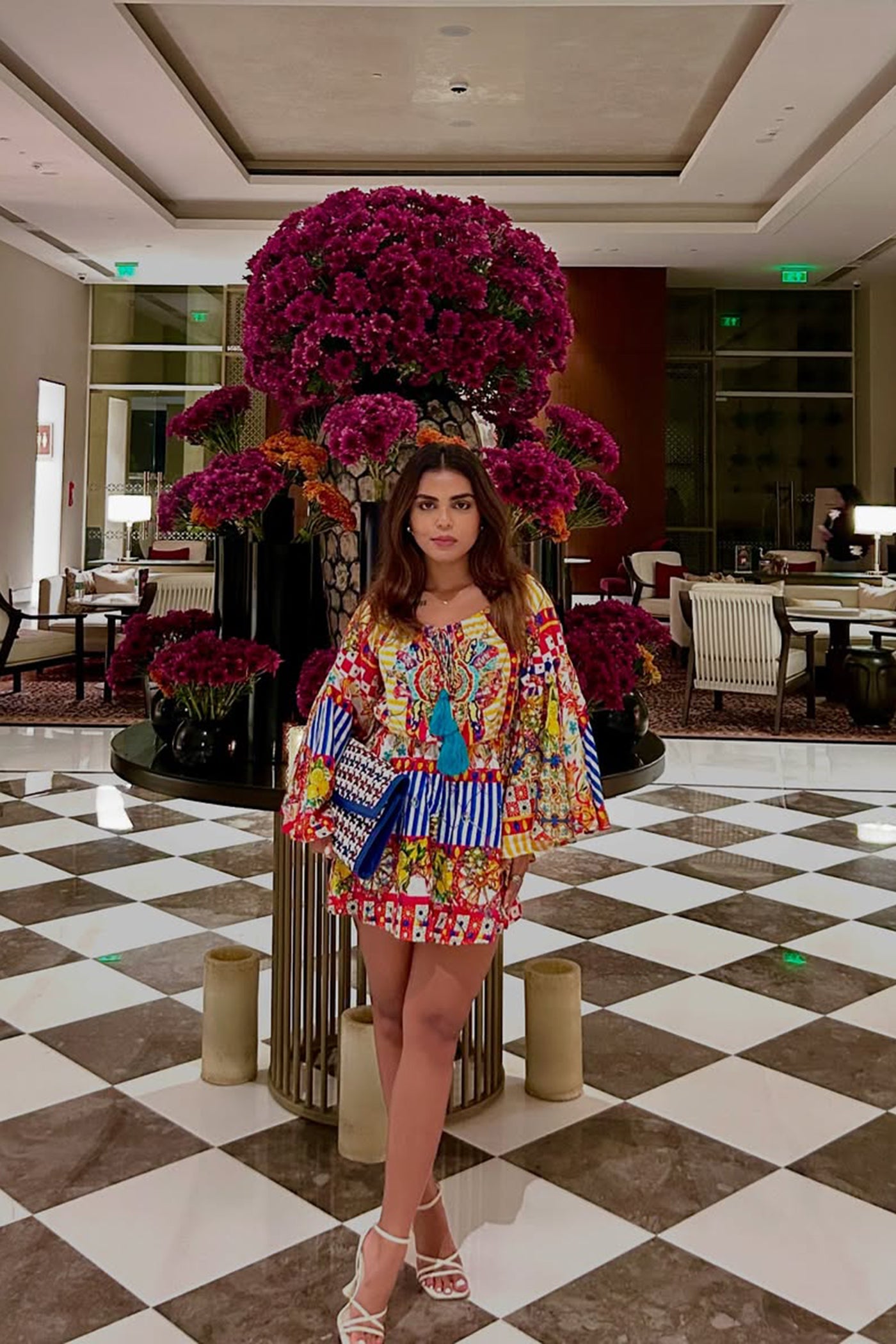 Ankana Ghosh In Color Pop Embroidered Playsuit