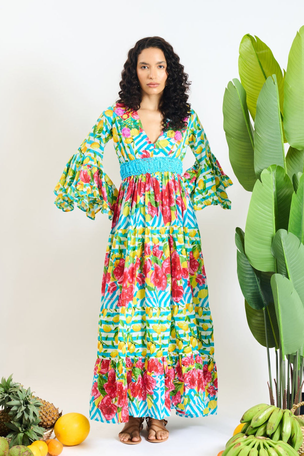 Radiant Blooms Lace Dress