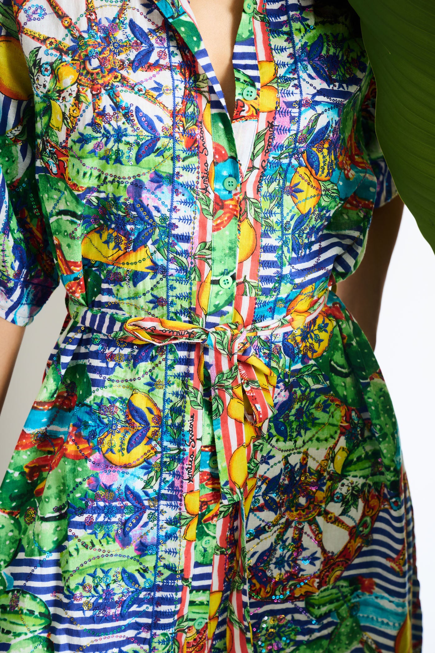 Chromatic Charm Shirt Dress